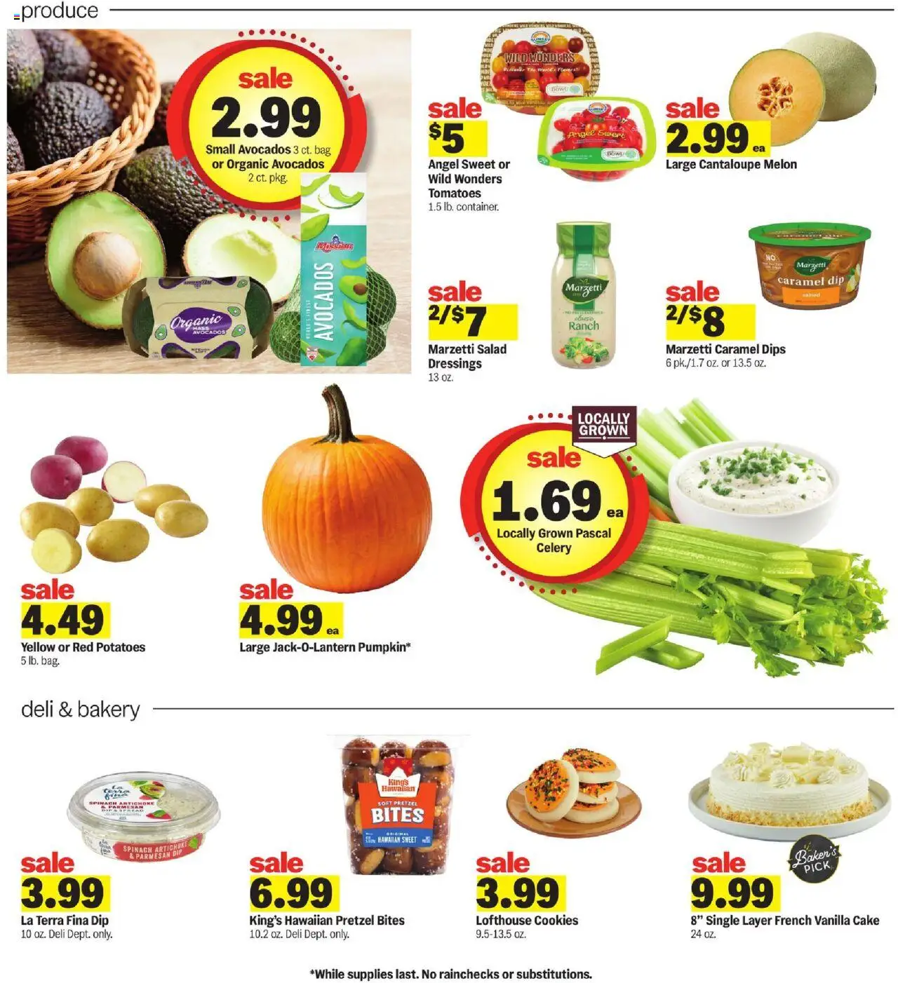 Meijer Weekly Ad - MI - valid from 17.09.2025 | Page: 6 | Products: Bakery, Spinach, Cookies, Salad