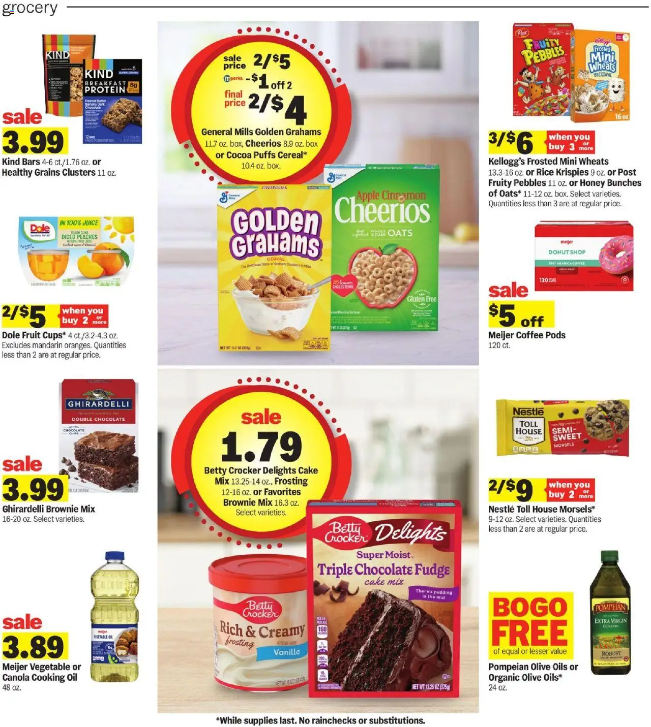 Meijer Weekly Ad - MI - valid from 17.09.2025 | Page: 11 | Products: Peaches, Oil, Juice, Rice
