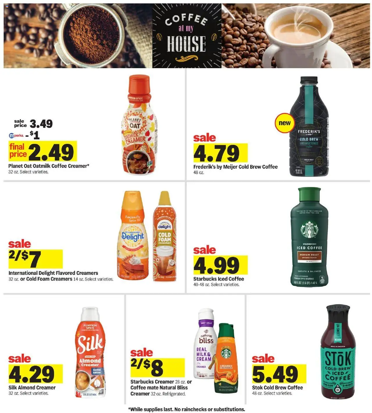 Meijer Weekly Ad - MI - valid from 17.09.2025 | Page: 10 | Products: Milk, Coffee, Pumpkin Pie, Pumpkin