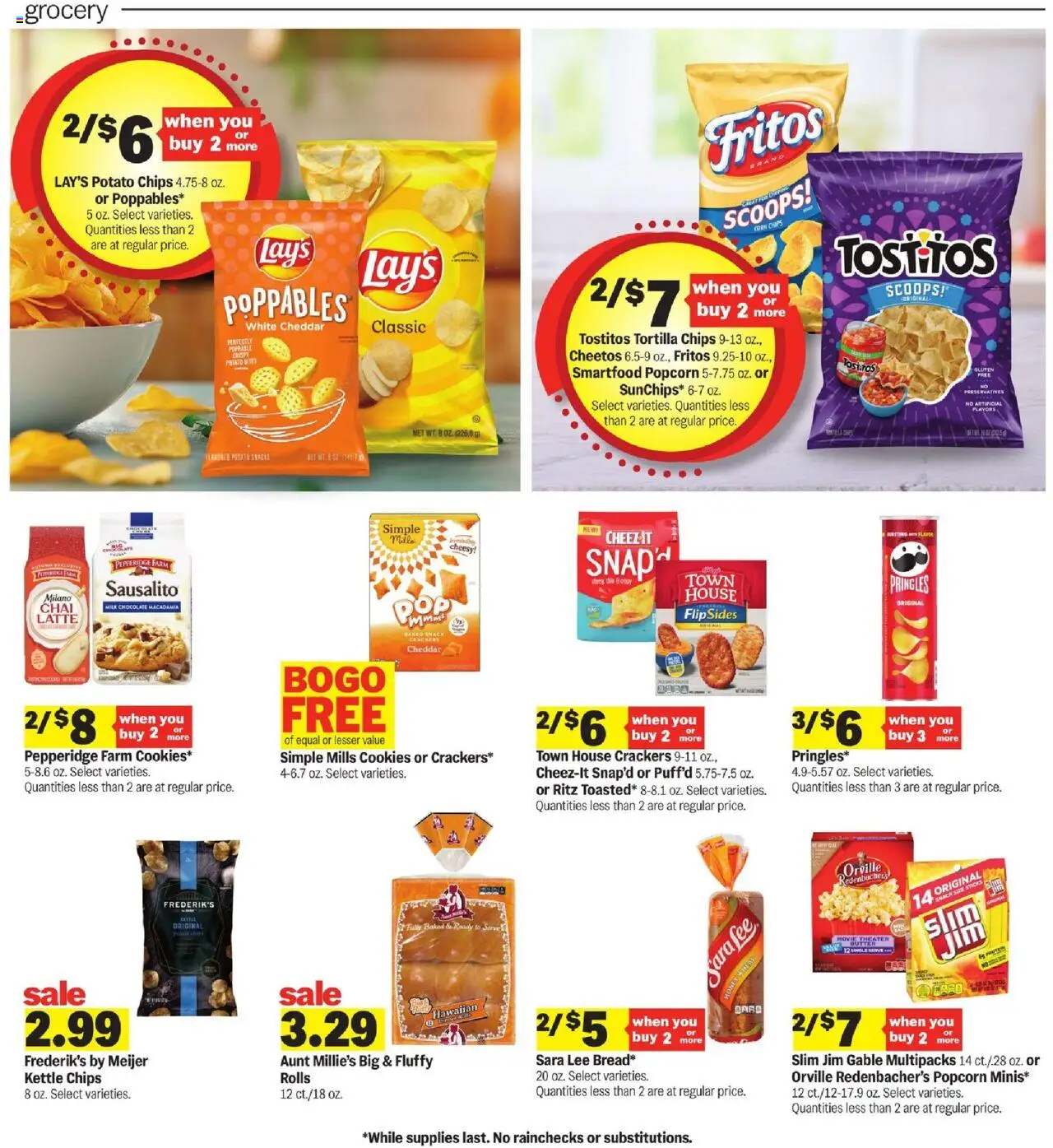 Meijer Weekly Ad - MI - valid from 17.09.2025 | Page: 14 | Products: Milk, Chips, Cookies, Kettle
