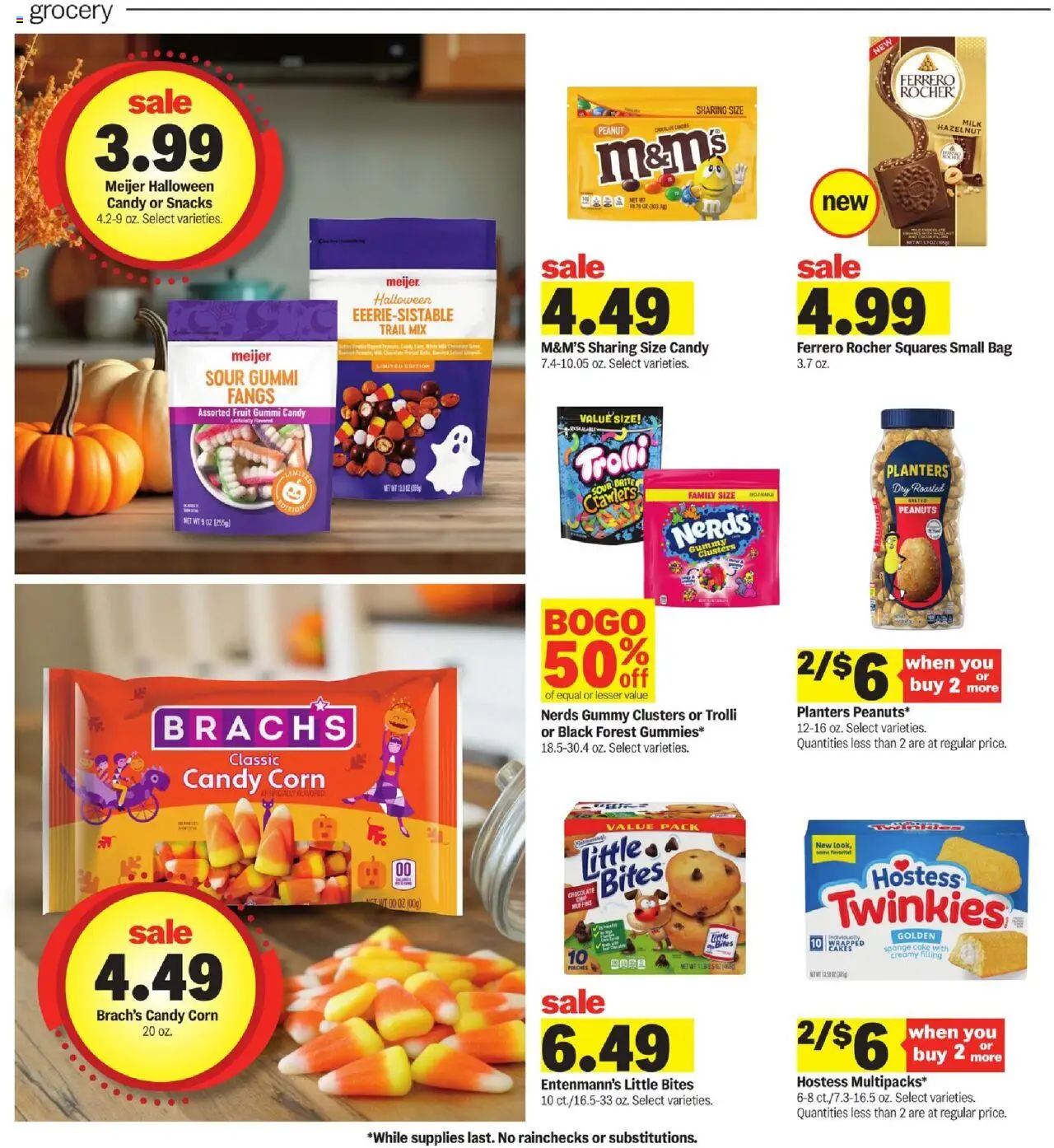 Meijer Weekly Ad - MI - valid from 17.09.2025 | Page: 13 | Products: Milk, Chocolate, Sponge, Bag