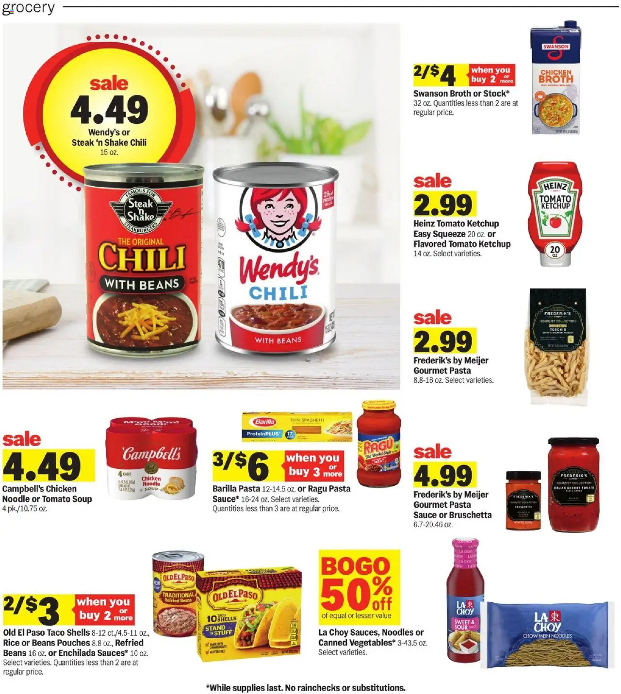Meijer Weekly Ad - MI - valid from 17.09.2025 | Page: 12 | Products: Noodles, Pasta, Ketchup, Sauce