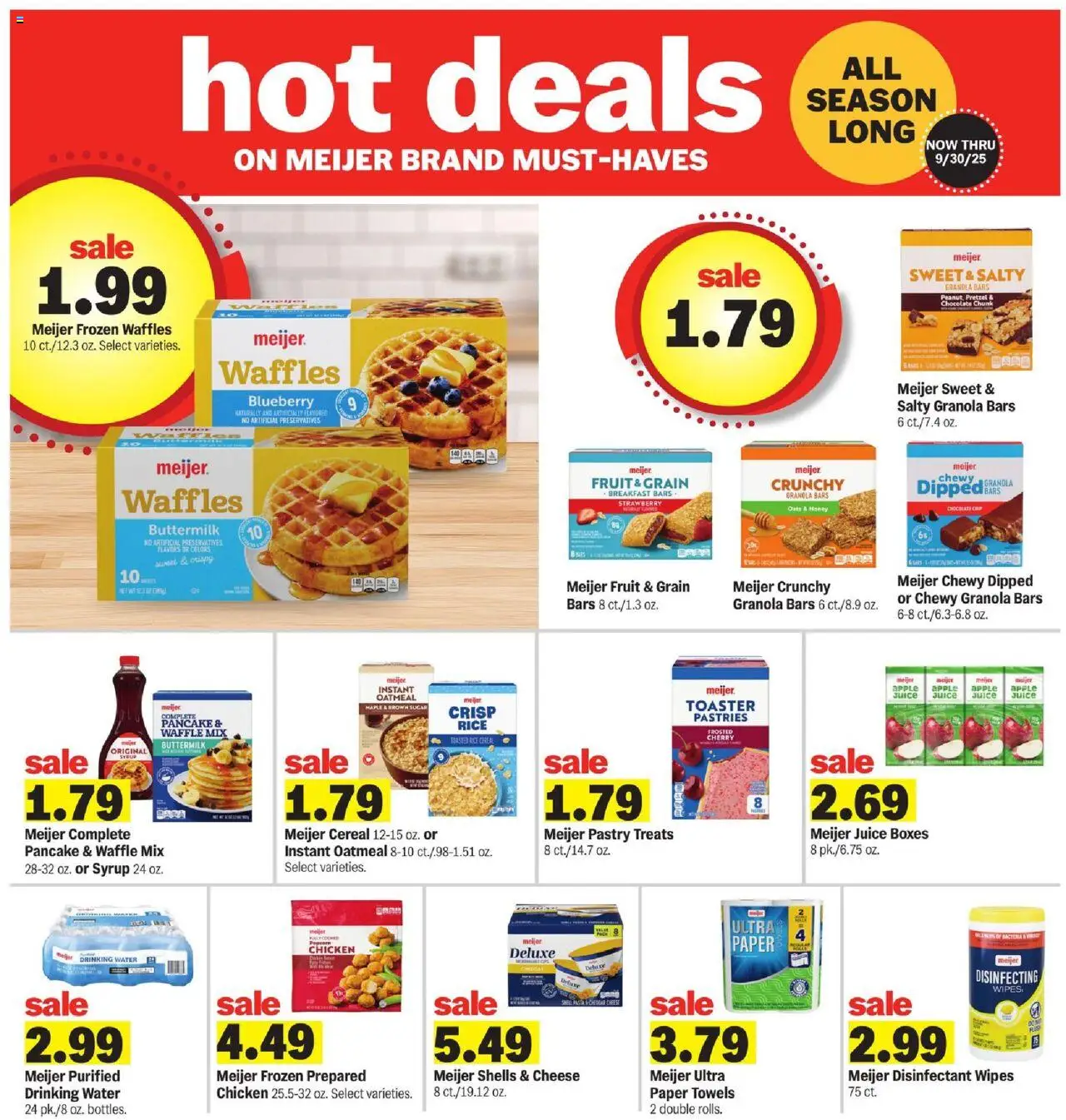 Meijer Weekly Ad - MI - valid from 17.09.2025 | Page: 16 | Products: Chocolate, Juice, Rice, Chocolate Chip