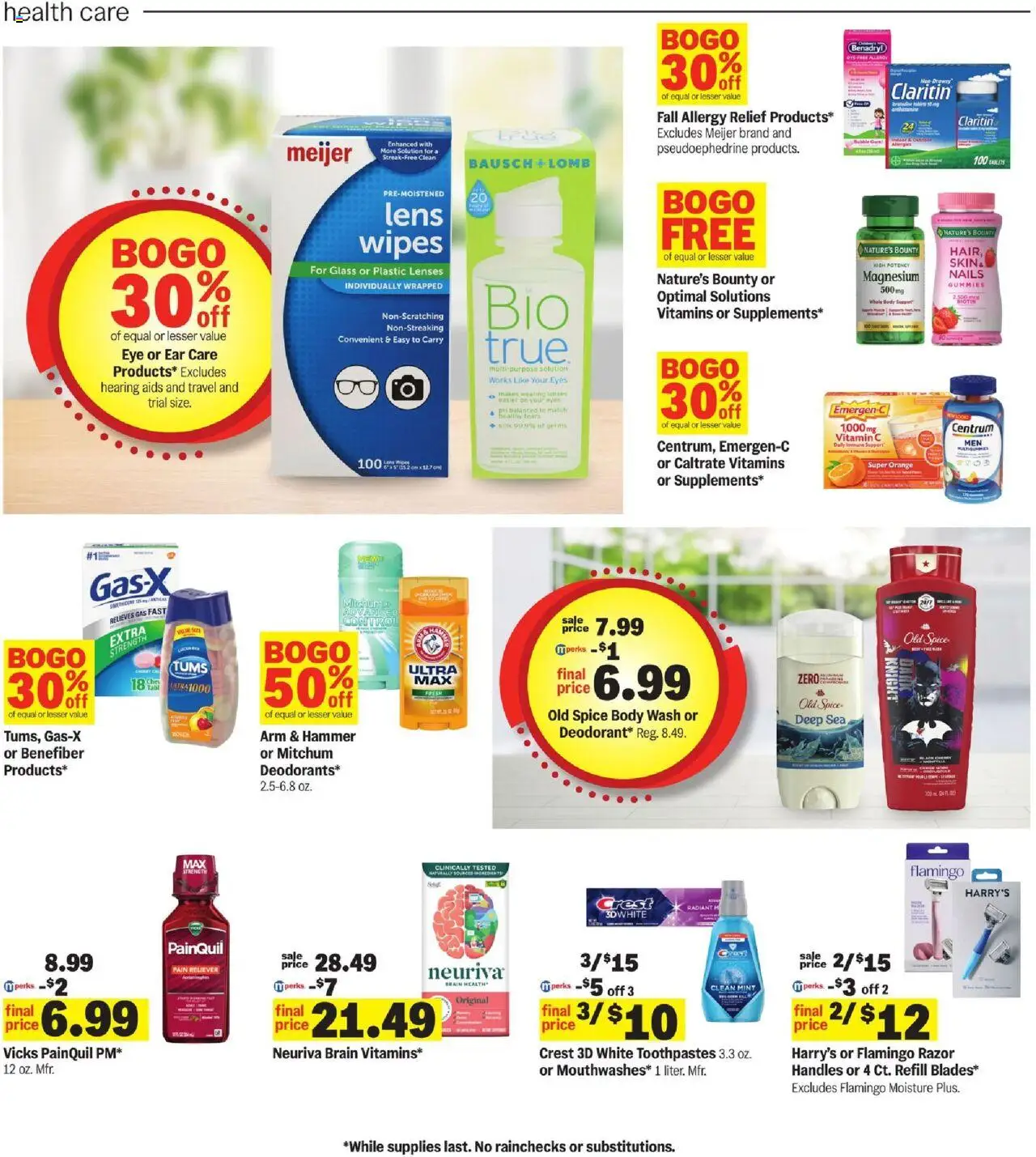 Meijer Weekly Ad - MI - valid from 17.09.2025 | Page: 30 | Products: Vitamin, Hammer, Rice, Body Wash