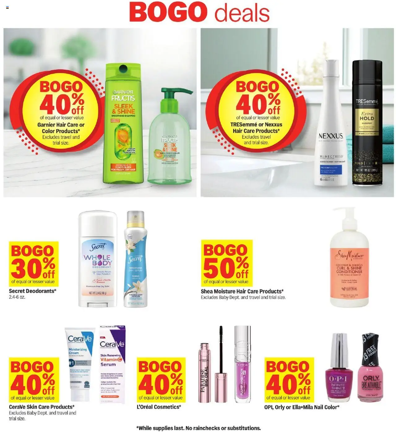 Meijer Weekly Ad - MI - valid from 17.09.2025 | Page: 32 | Products: Nail, Shampoo, Conditioner, Deodorant