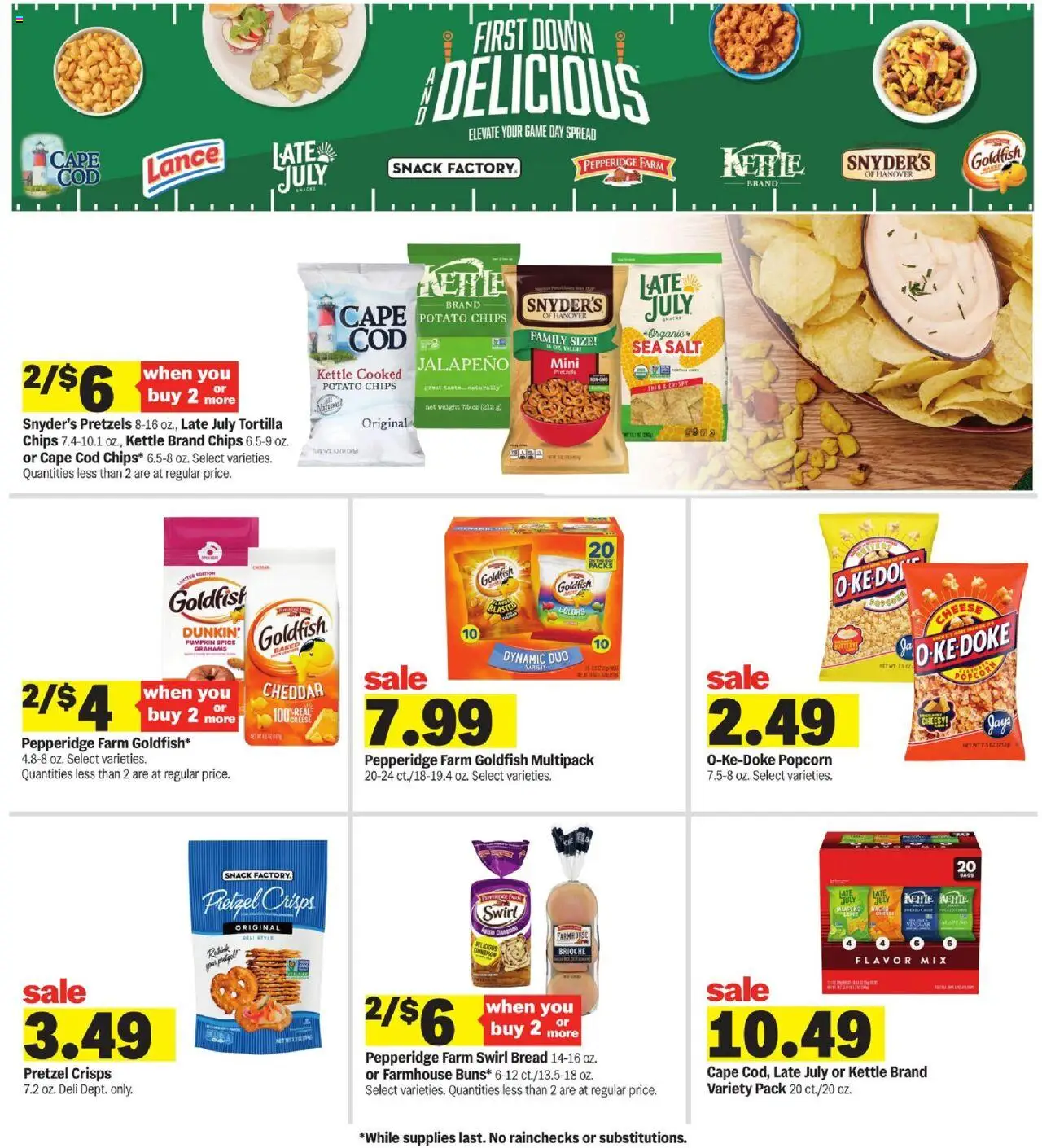 Meijer Weekly Ad - MI - valid from 17.09.2025 | Page: 35 | Products: Cheese, Bread, Chips, Weight