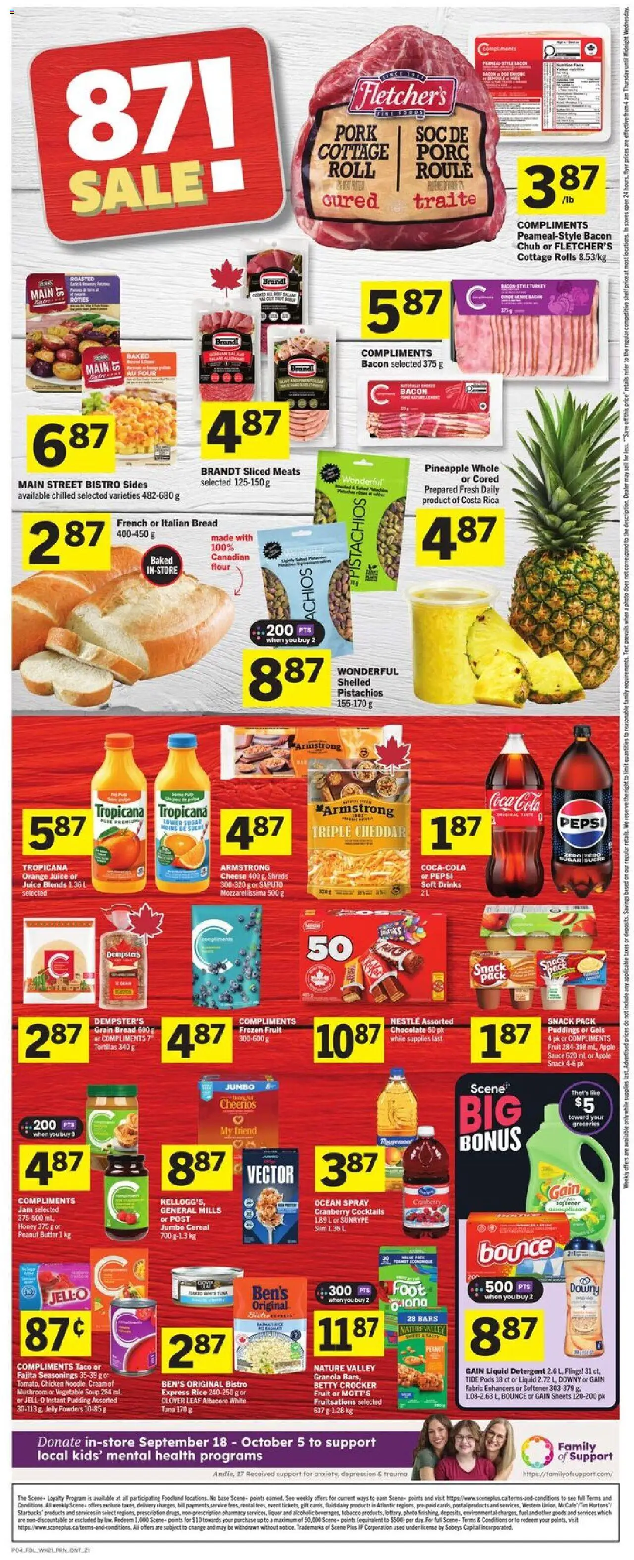 Foodland flyer valid from 18.09.2025 | Page: 2 | Products: Cream, Shelf, Butter, Chocolate