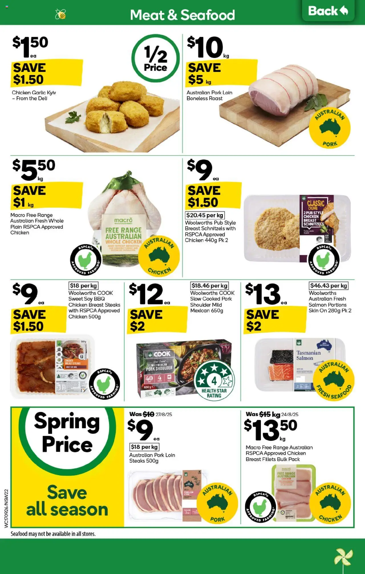 Woolworths catalogue - valid from 17.09.2025 | Page: 20 | Products: Chicken, Salmon, Seafood, Garlic