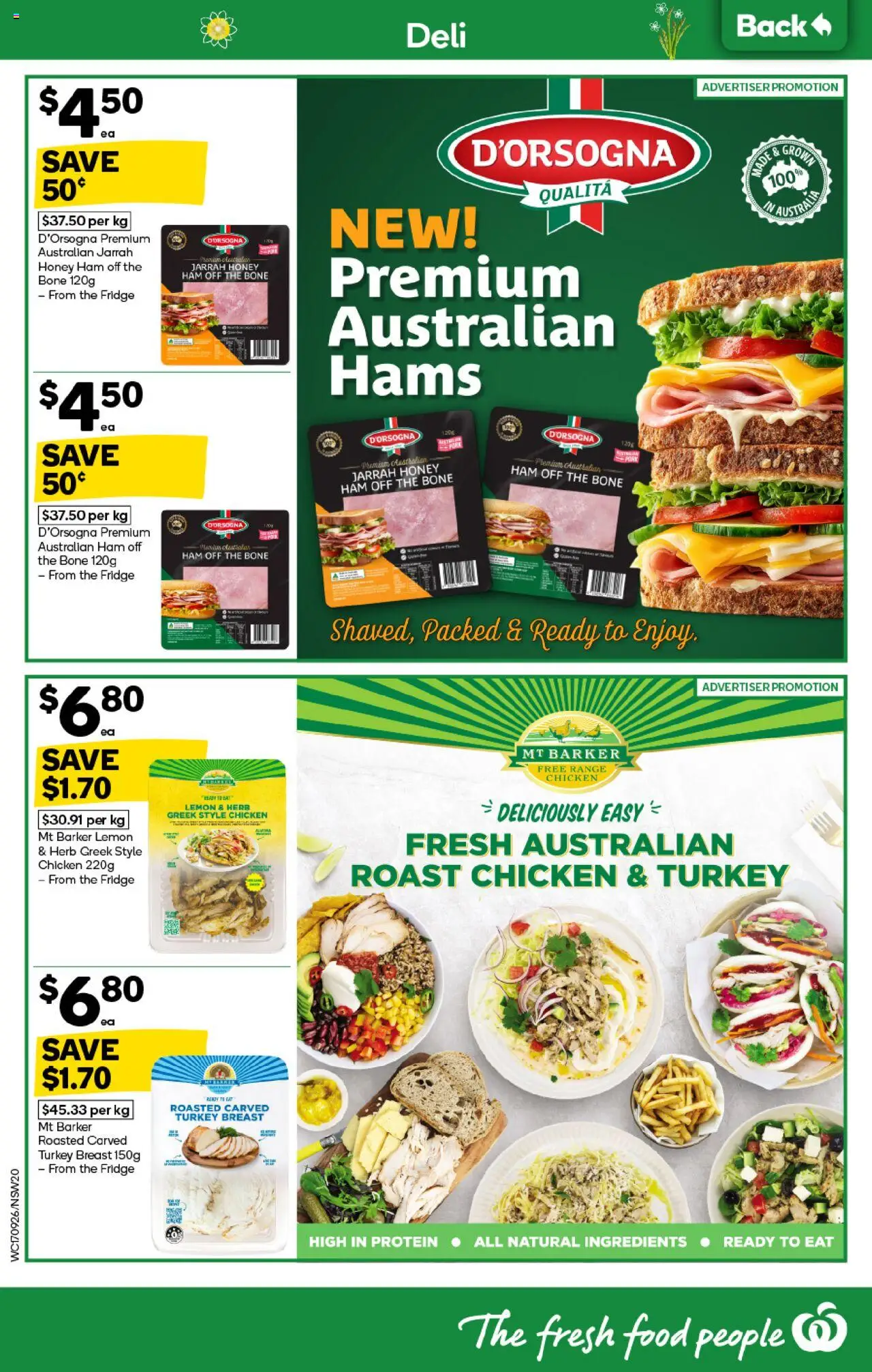 Woolworths catalogue - valid from 17.09.2025 | Page: 18 | Products: Honey, Lemon, Turkey, Fridge