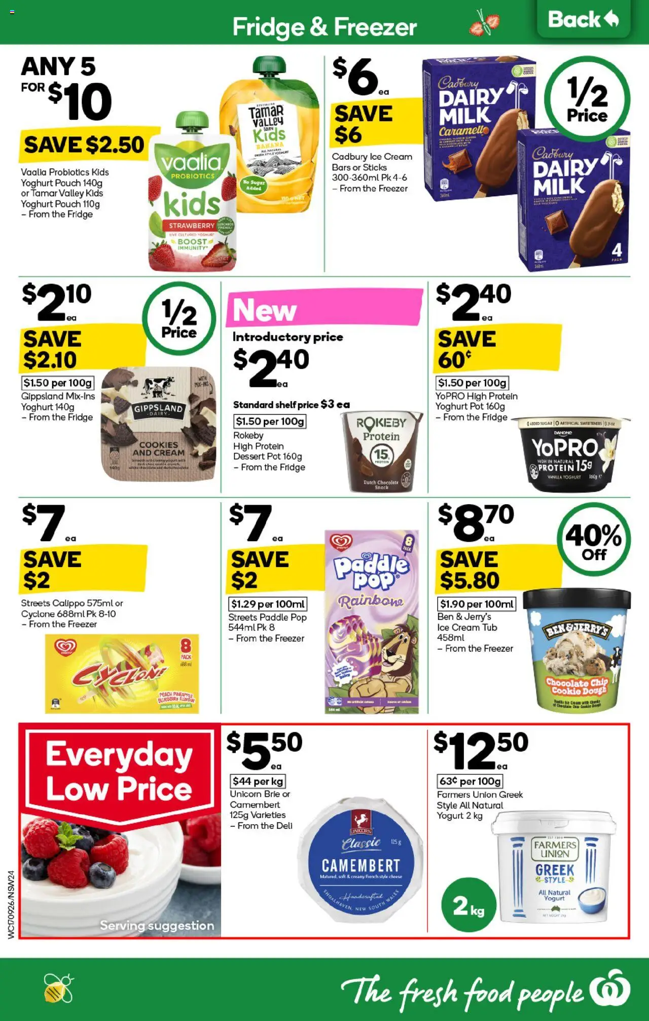 Woolworths catalogue - valid from 17.09.2025 | Page: 22 | Products: Pot, Cream, Peach, Fridge