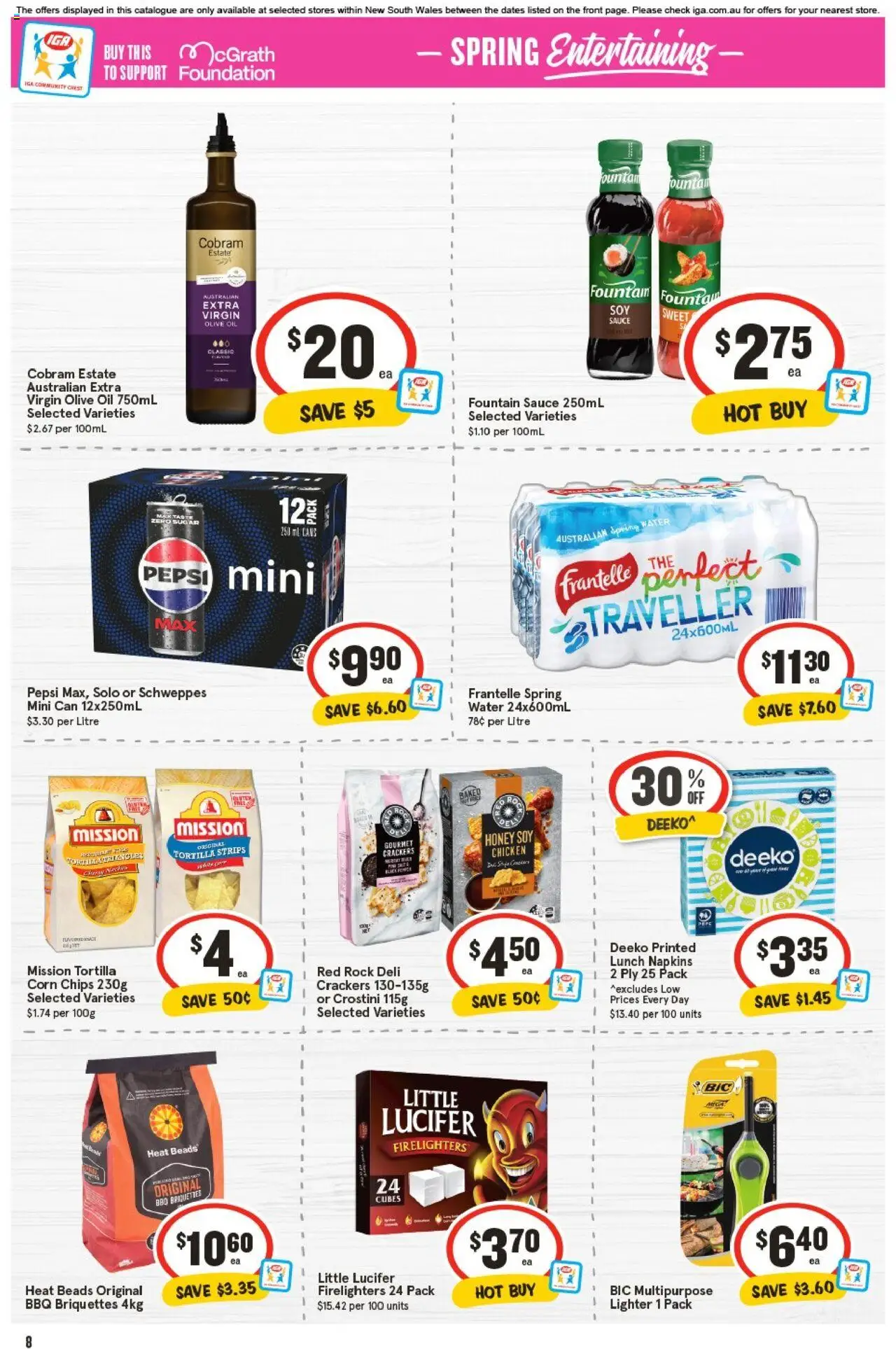 IGA catalogue - valid from 17.09.2025 | Page: 11 | Products: Napkins, Chips, Sauce, Sugar