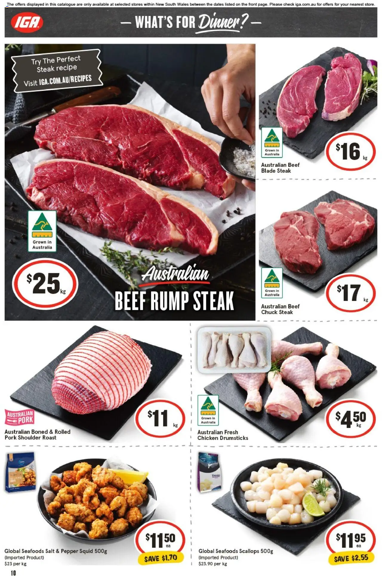 IGA catalogue - valid from 17.09.2025 | Page: 13 | Products: Chicken, Beef, Steak, Salt