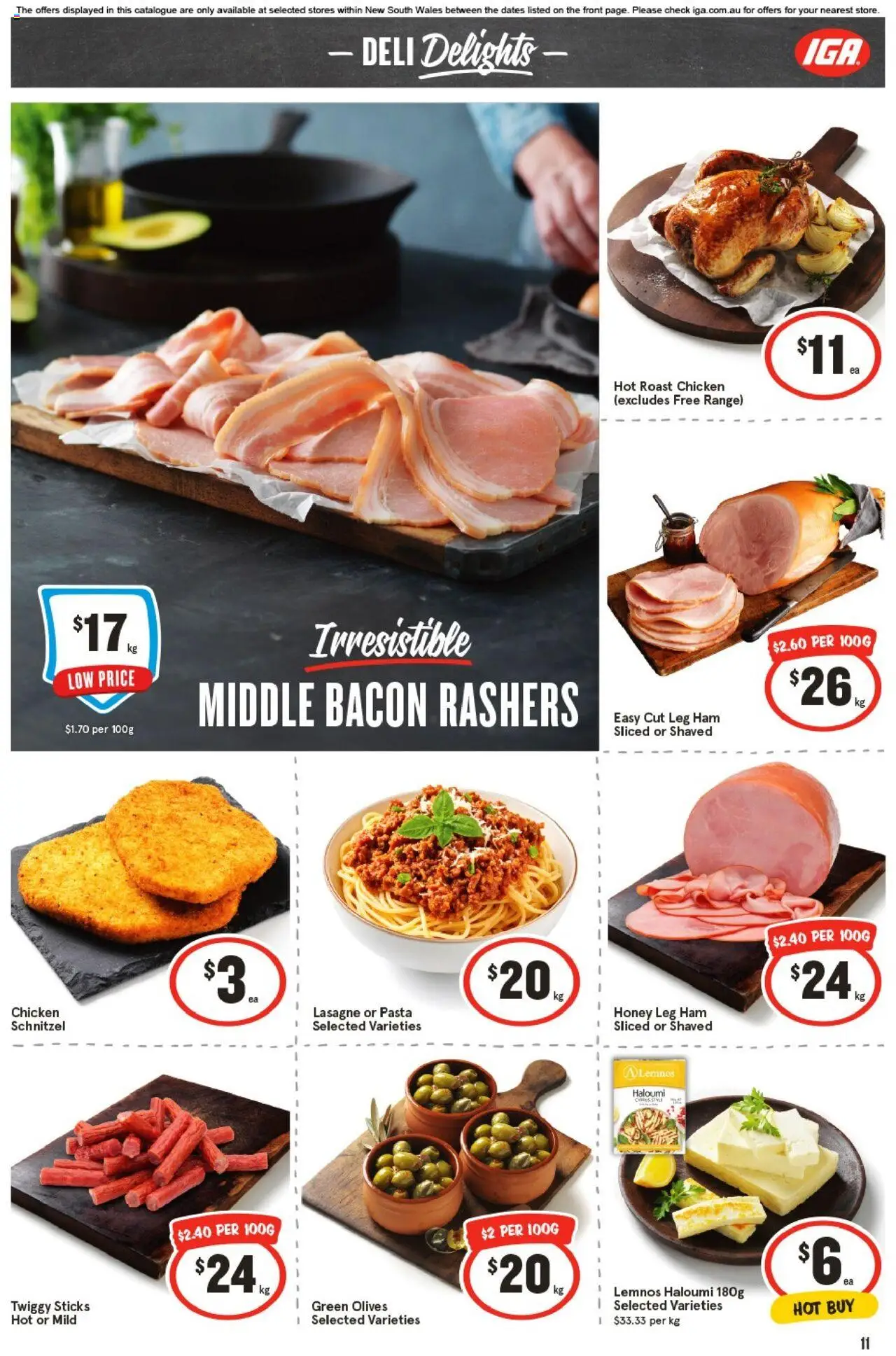 IGA catalogue - valid from 17.09.2025 | Page: 14 | Products: Bacon, Honey, Chicken, Pasta