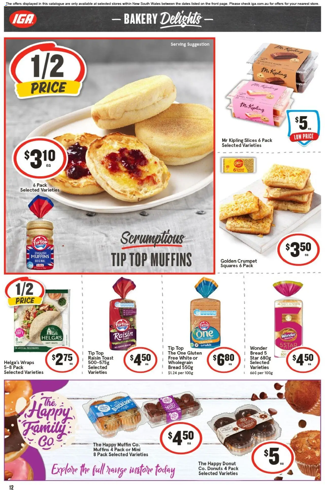 IGA catalogue - valid from 17.09.2025 | Page: 15 | Products: Donuts, Bread, Chocolate, Bakery