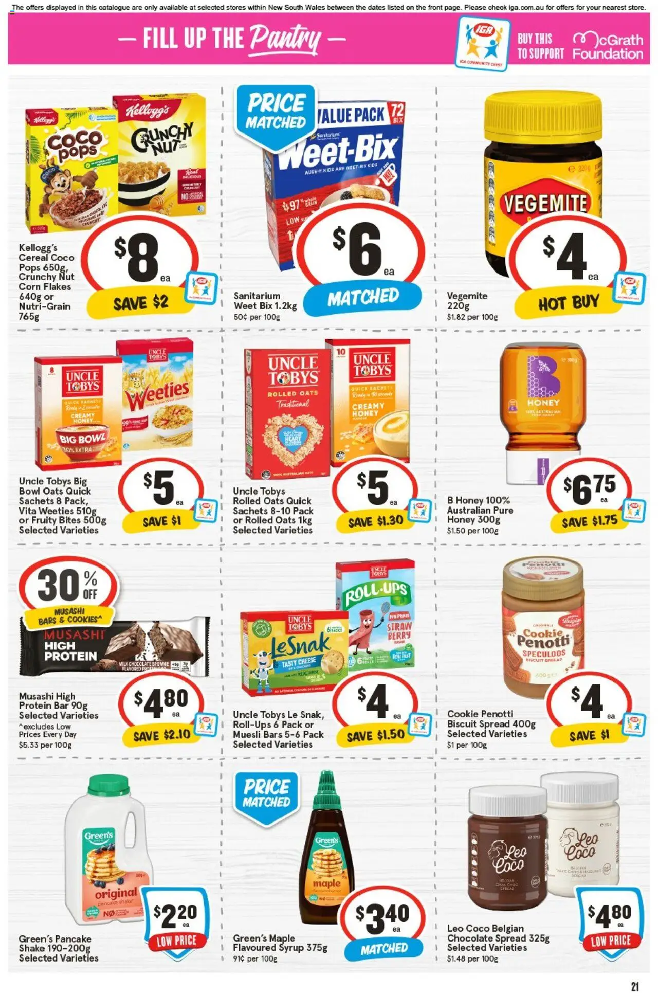 IGA catalogue - valid from 17.09.2025 | Page: 20 | Products: Cheese, Cereal, Flakes, Vegemite