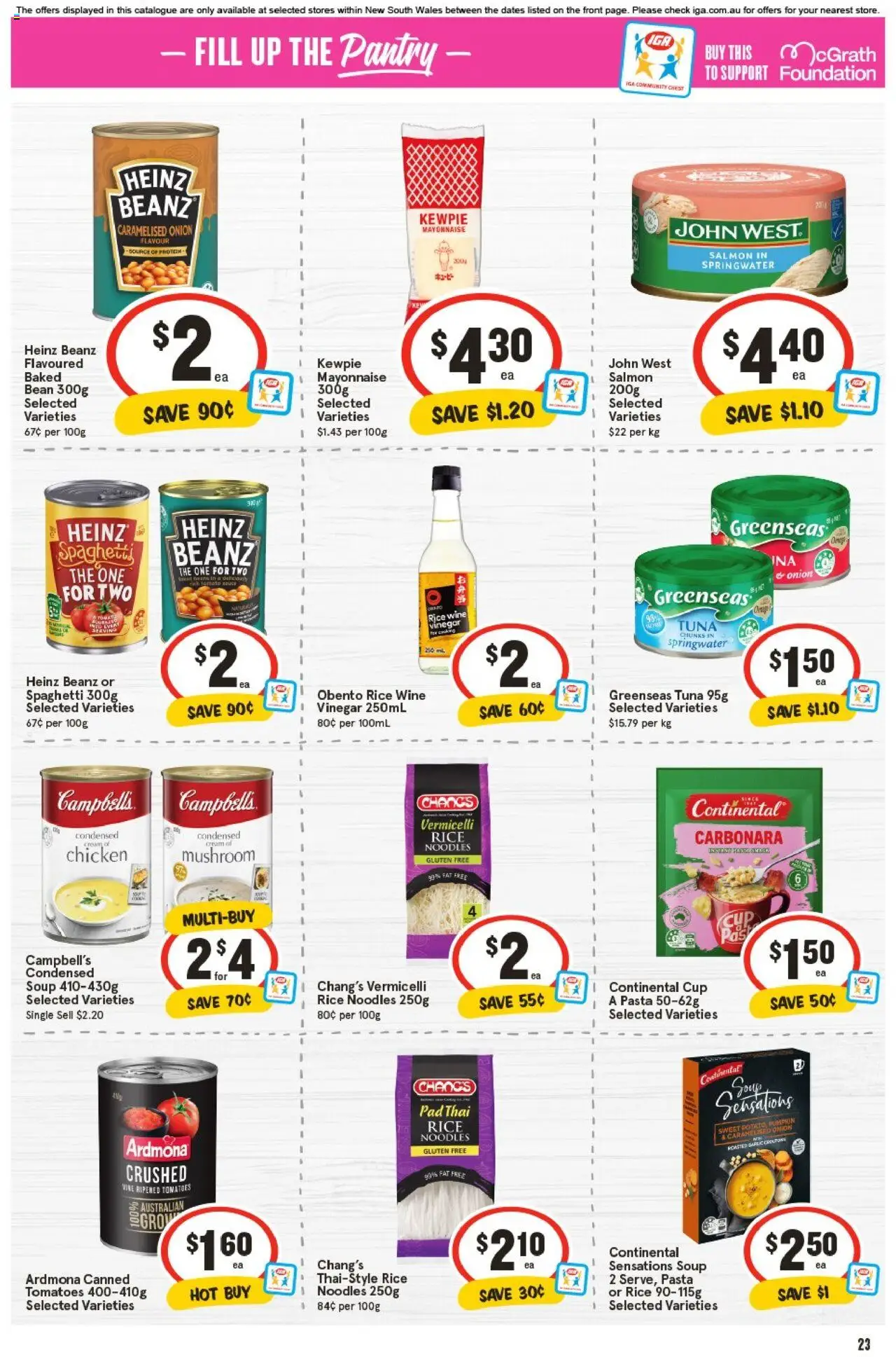IGA catalogue - valid from 17.09.2025 | Page: 22 | Products: Chicken, Rice, Pasta, Mayonnaise