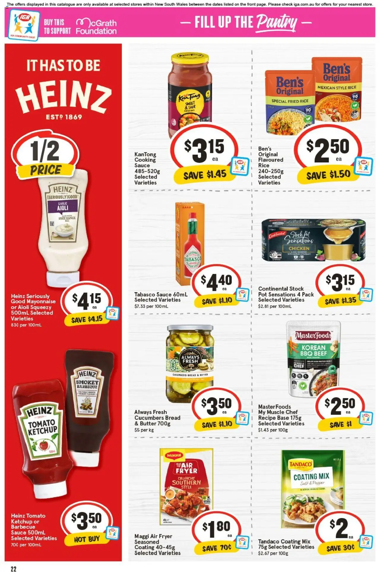 IGA catalogue - valid from 17.09.2025 | Page: 21 | Products: Pot, Butter, Rice, Ketchup