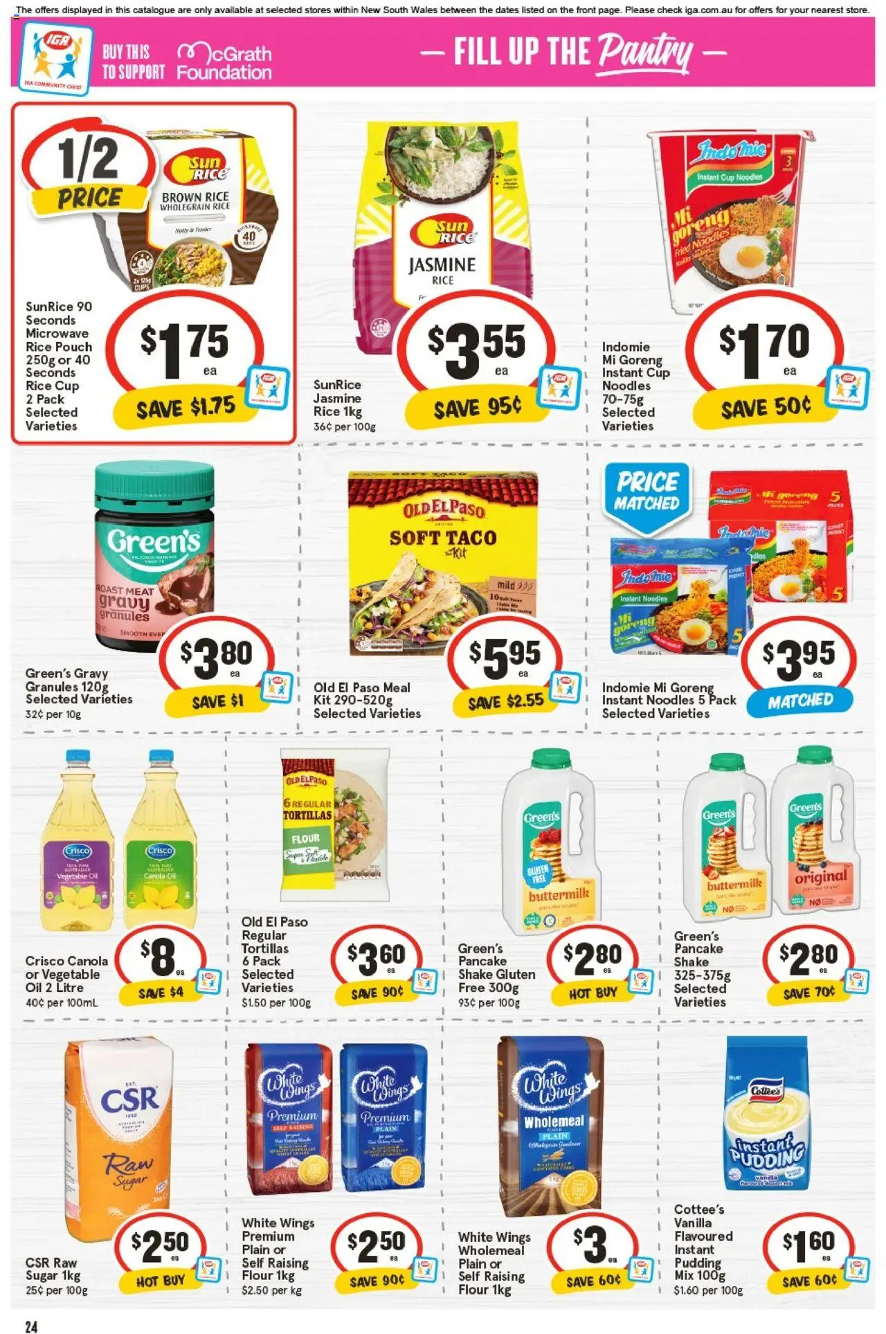 IGA catalogue - valid from 17.09.2025 | Page: 23 | Products: Oil, Pudding, Sugar, Microwave