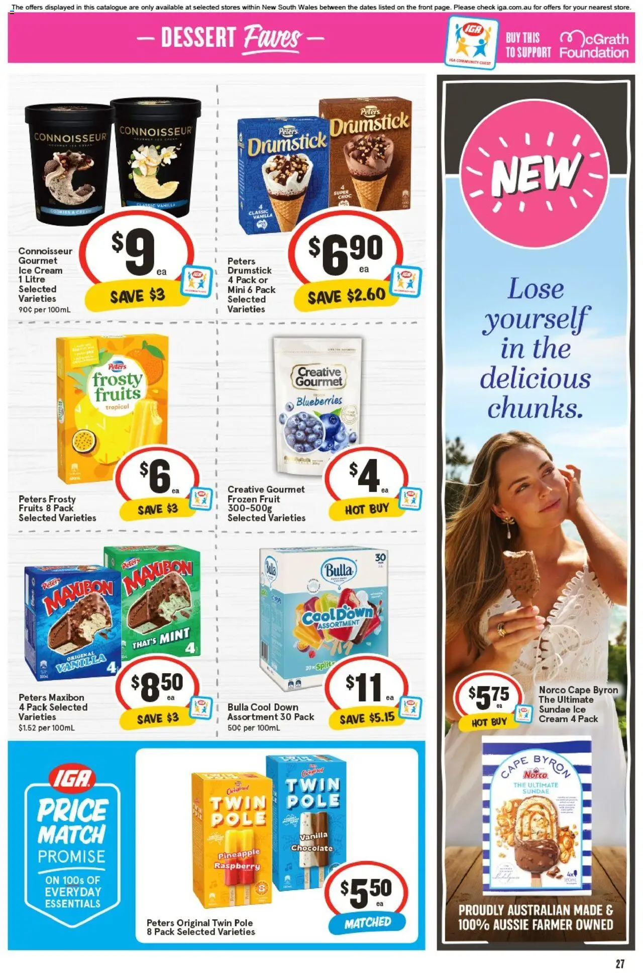 IGA catalogue - valid from 17.09.2025 | Page: 26 | Products: Chocolate, Ice cream, Fruits, Foundation