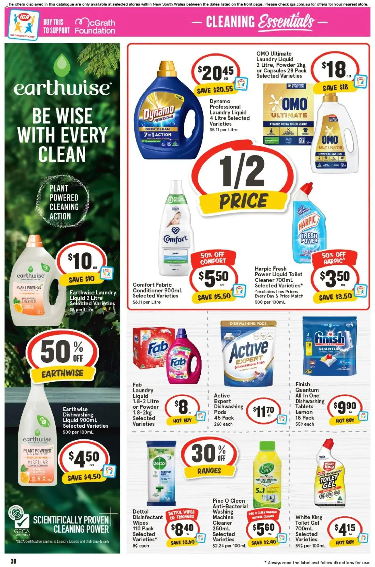 IGA catalogue - valid from 17.09.2025 | Page: 29 | Products: Toilet, Lemon, Foundation, Laundry