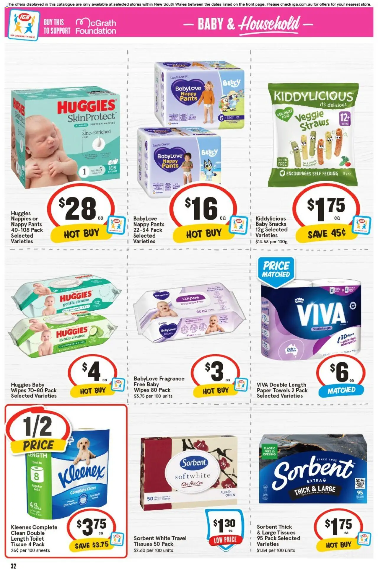 IGA catalogue - valid from 17.09.2025 | Page: 31 | Products: Household, Towels, Nappies, Tissues
