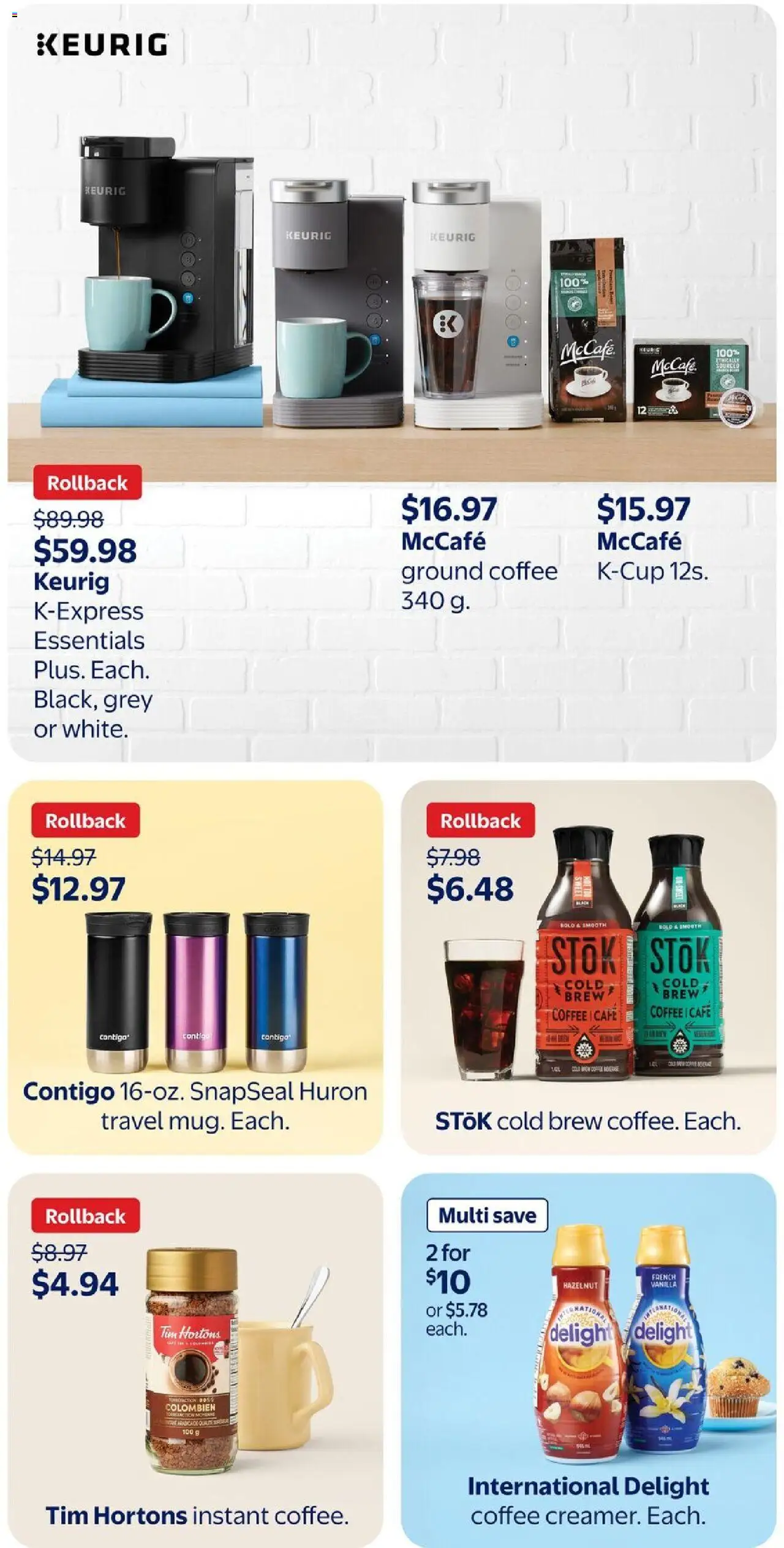 Walmart flyer valid from 07.08.2025 | Page: 21 | Products: Coffee