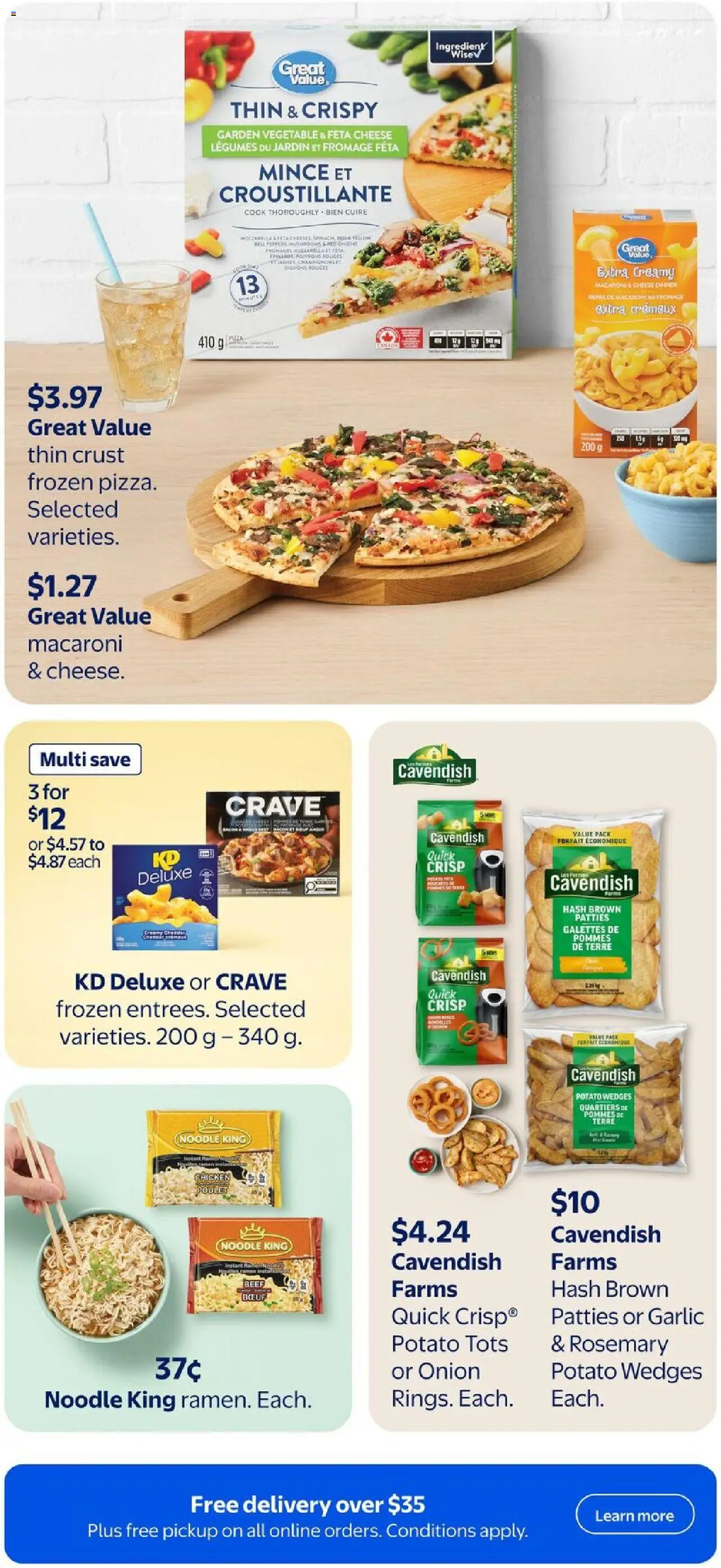 Walmart flyer valid from 07.08.2025 | Page: 22 | Products: Beef, Cheese, Chicken