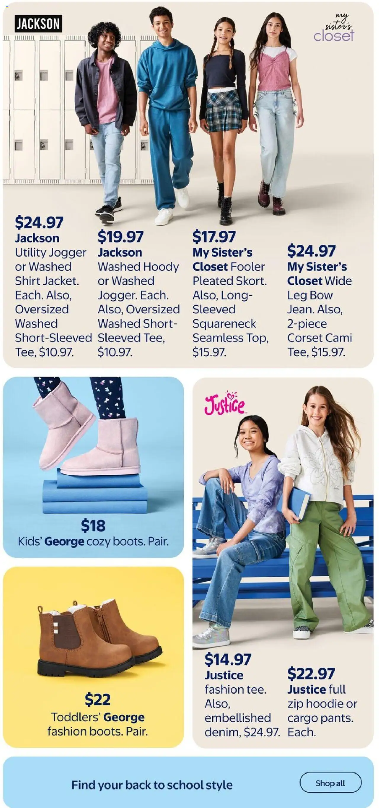 Walmart flyer valid from 07.08.2025 | Page: 30 | Products: Shirt, Hoodie