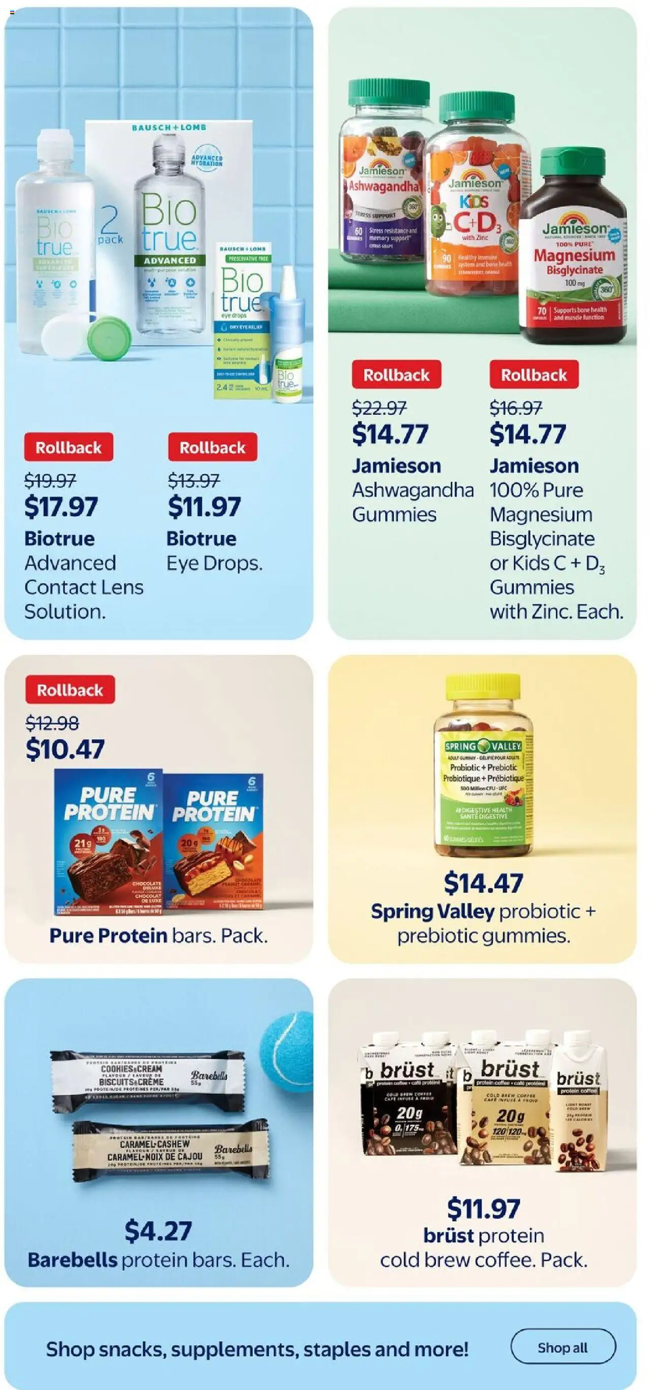 Walmart flyer valid from 07.08.2025 | Page: 42 | Products: Cream, Cookies, Coffee, Chocolate
