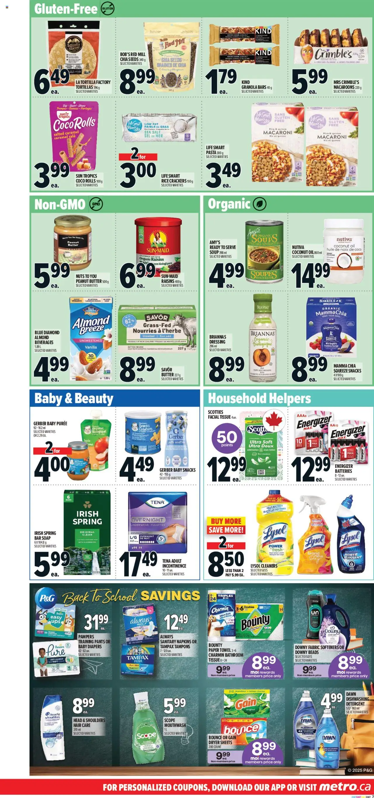 Metro flyer valid from 11.09.2025 | Page: 14 | Products: Rice, Soap, Mouthwash, Bed