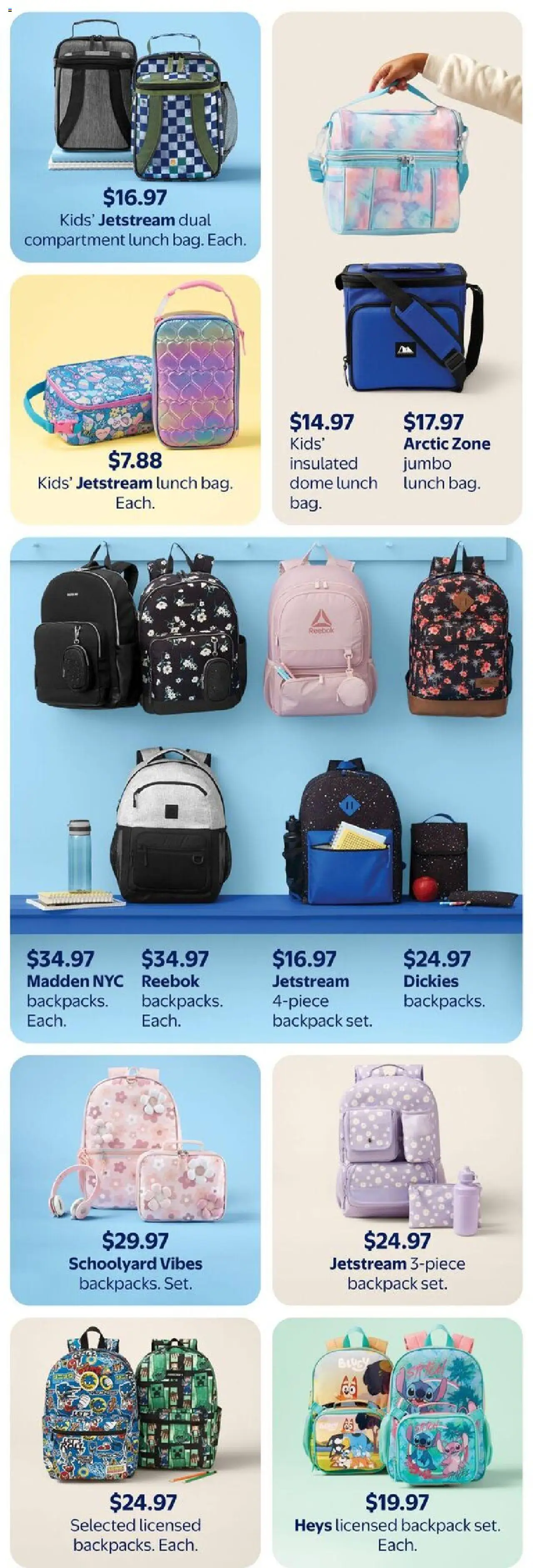 Walmart flyer valid from 07.08.2025 | Page: 26 | Products: Backpack
