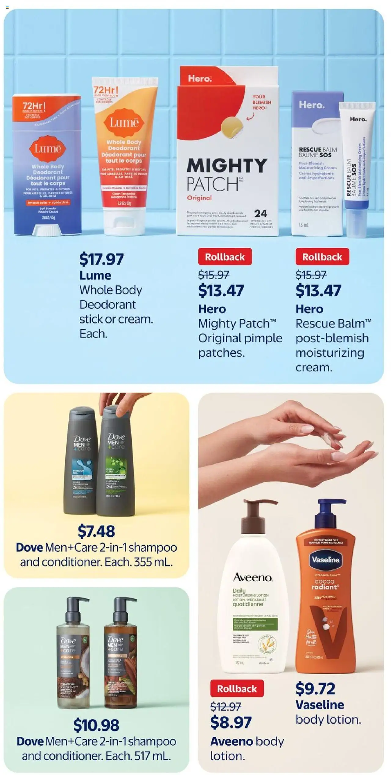 Walmart flyer valid from 07.08.2025 | Page: 37 | Products: Cream, Fragrance, Powder, Deodorant