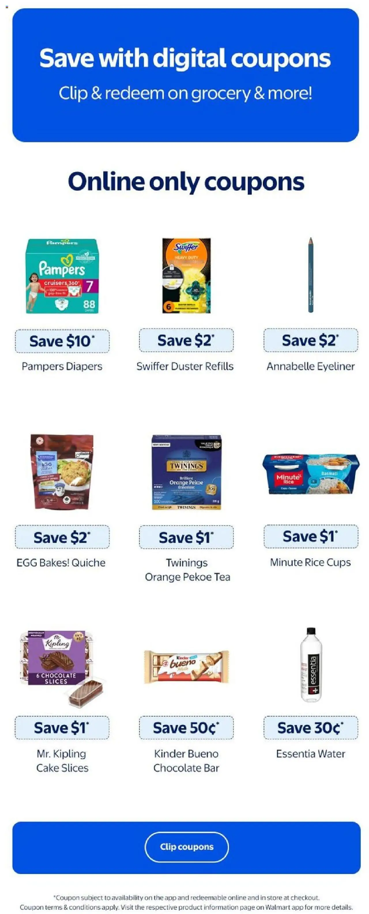 Walmart flyer valid from 18.09.2025 | Page: 22 | Products: Rice, Tea, Eyeliner, Chocolate