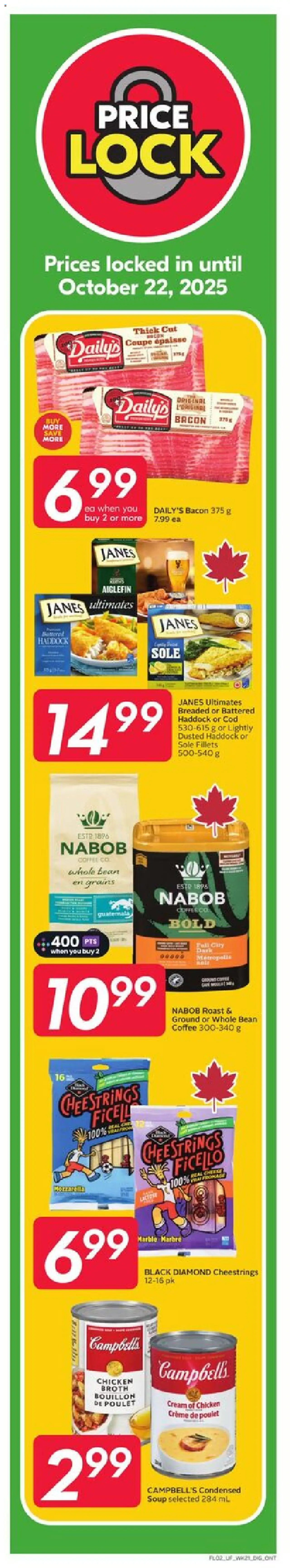 Sobeys flyer valid from 18.09.2025 | Page: 3 | Products: Cream, Coffee, Chicken