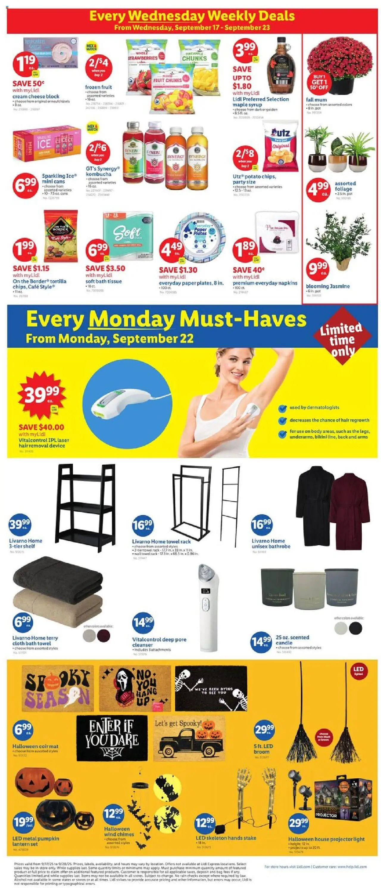 Lidl Weekly Ad - DC - valid from 17.09.2025 | Page: 2 | Products: Shelf, Cheese, Strawberries, Bag