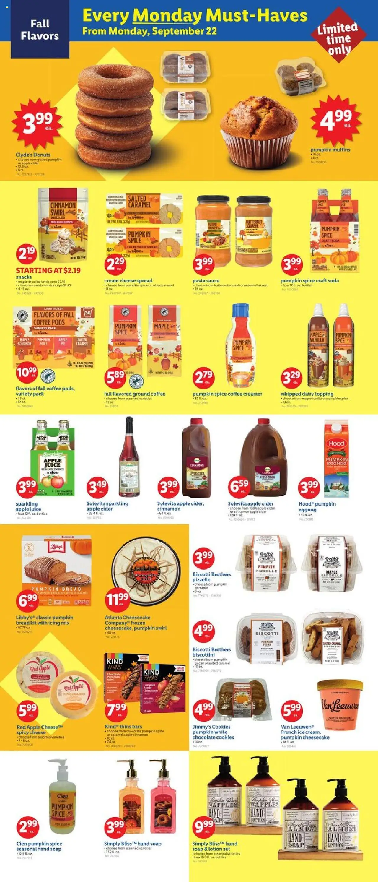 Lidl Weekly Ad - DC - valid from 17.09.2025 | Page: 3 | Products: Squash, Chocolate, Bourbon, Pumpkin
