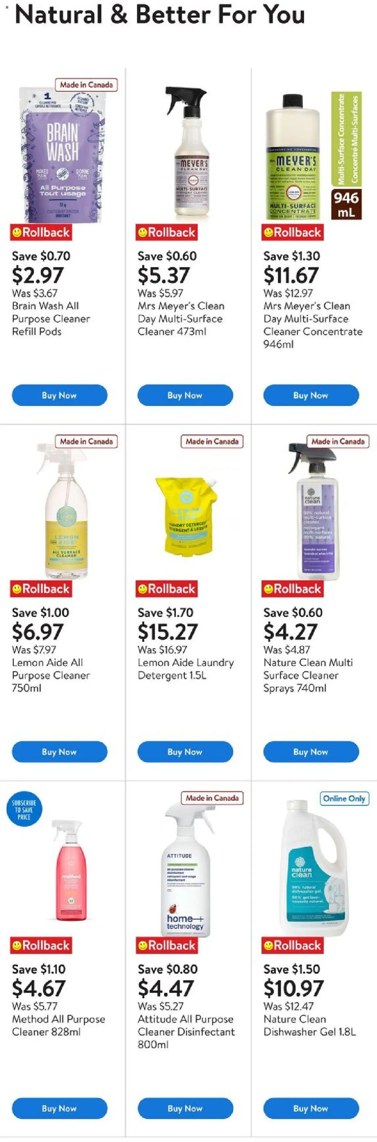 Walmart flyer valid from 11.09.2025 | Page: 6 | Products: Dishwasher, Detergent