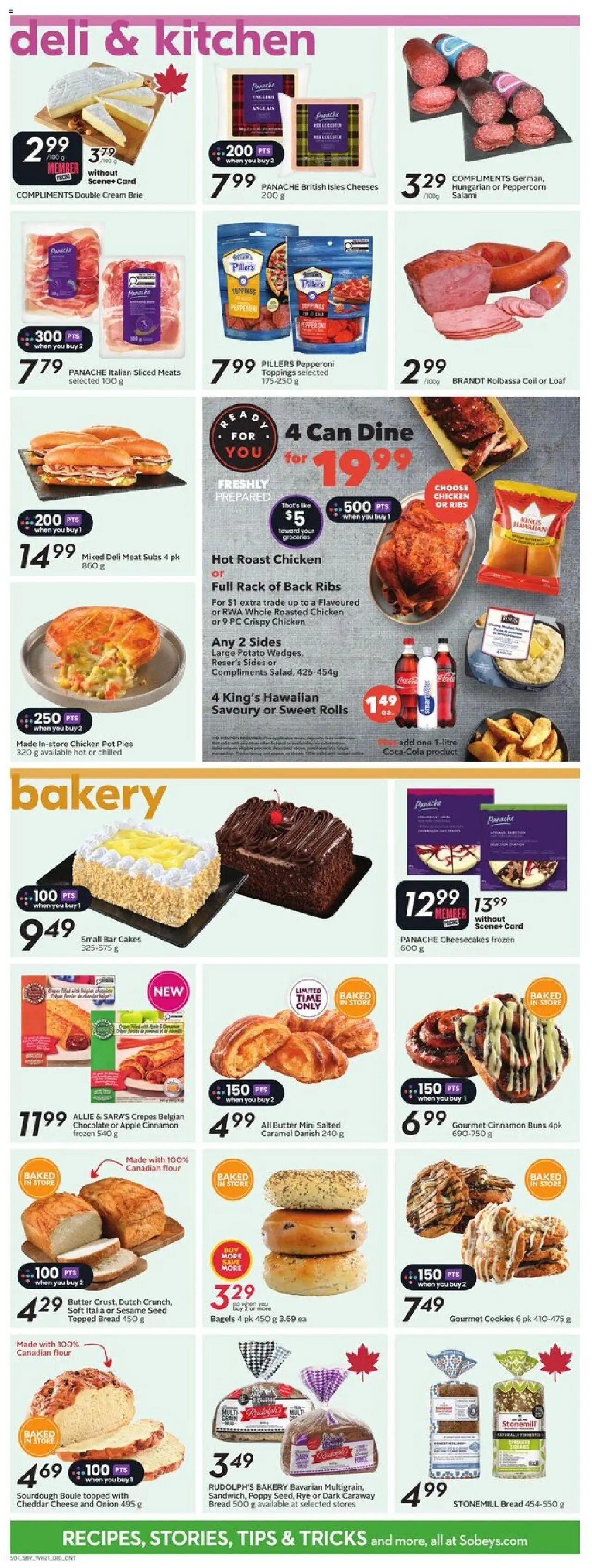 Sobeys flyer valid from 18.09.2025 | Page: 9 | Products: PC, Cheese, Chocolate, Chicken