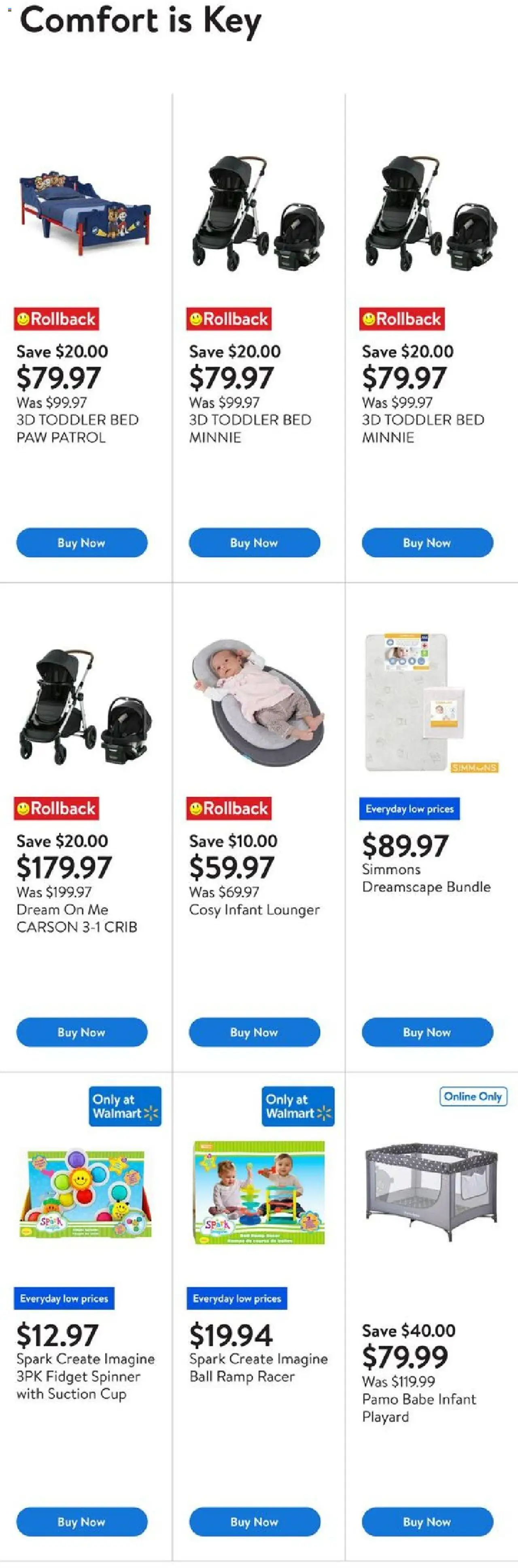 Walmart flyer valid from 11.09.2025 | Page: 2 | Products: Bed