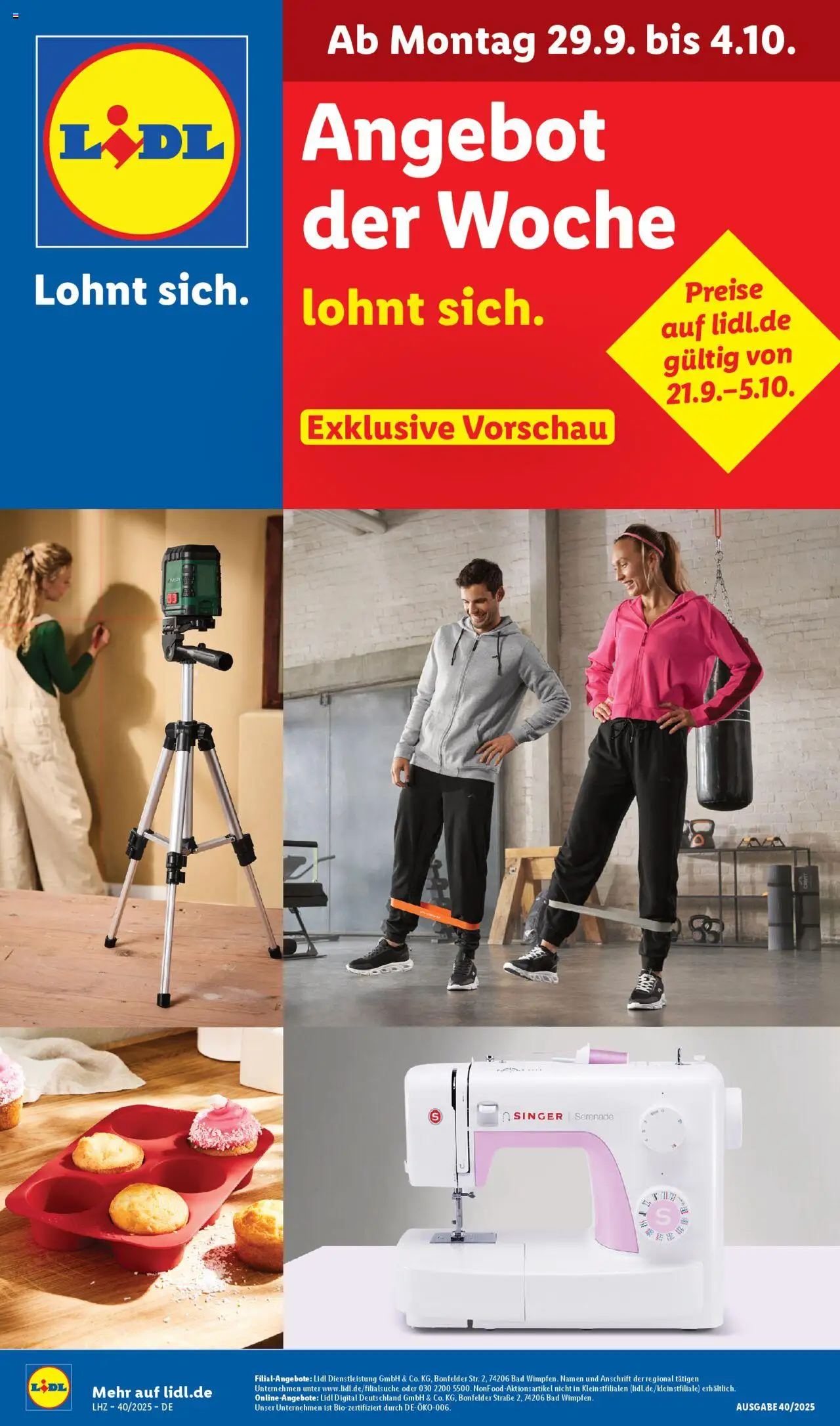 Lidl Prospekt Holzminden – gültig ab 29.09.2025 | Seite: 1 | Produkte: Bad