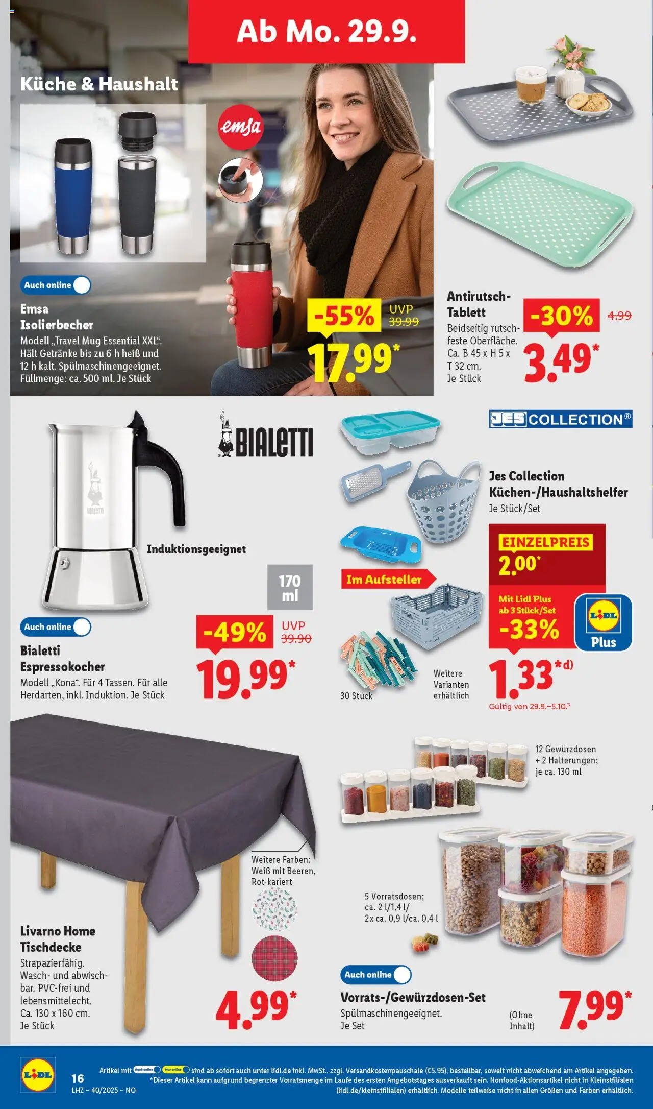 Lidl Prospekt Holzminden – gültig ab 29.09.2025 | Seite: 8 | Produkte: Küche, Espressokocher