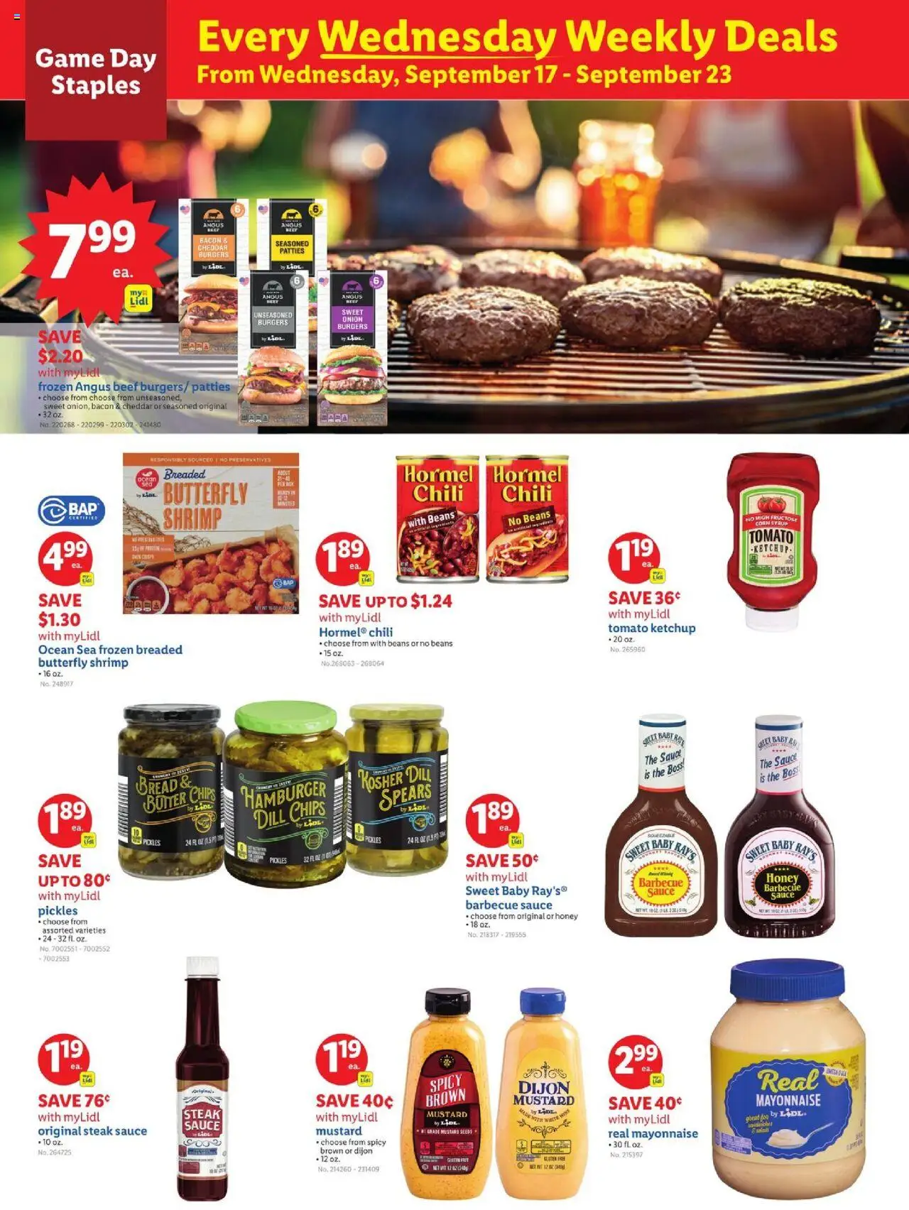 Lidl Weekly Ad - NY - valid from 17.09.2025 | Page: 5 | Products: Beef, Chips, Sauce, Dill