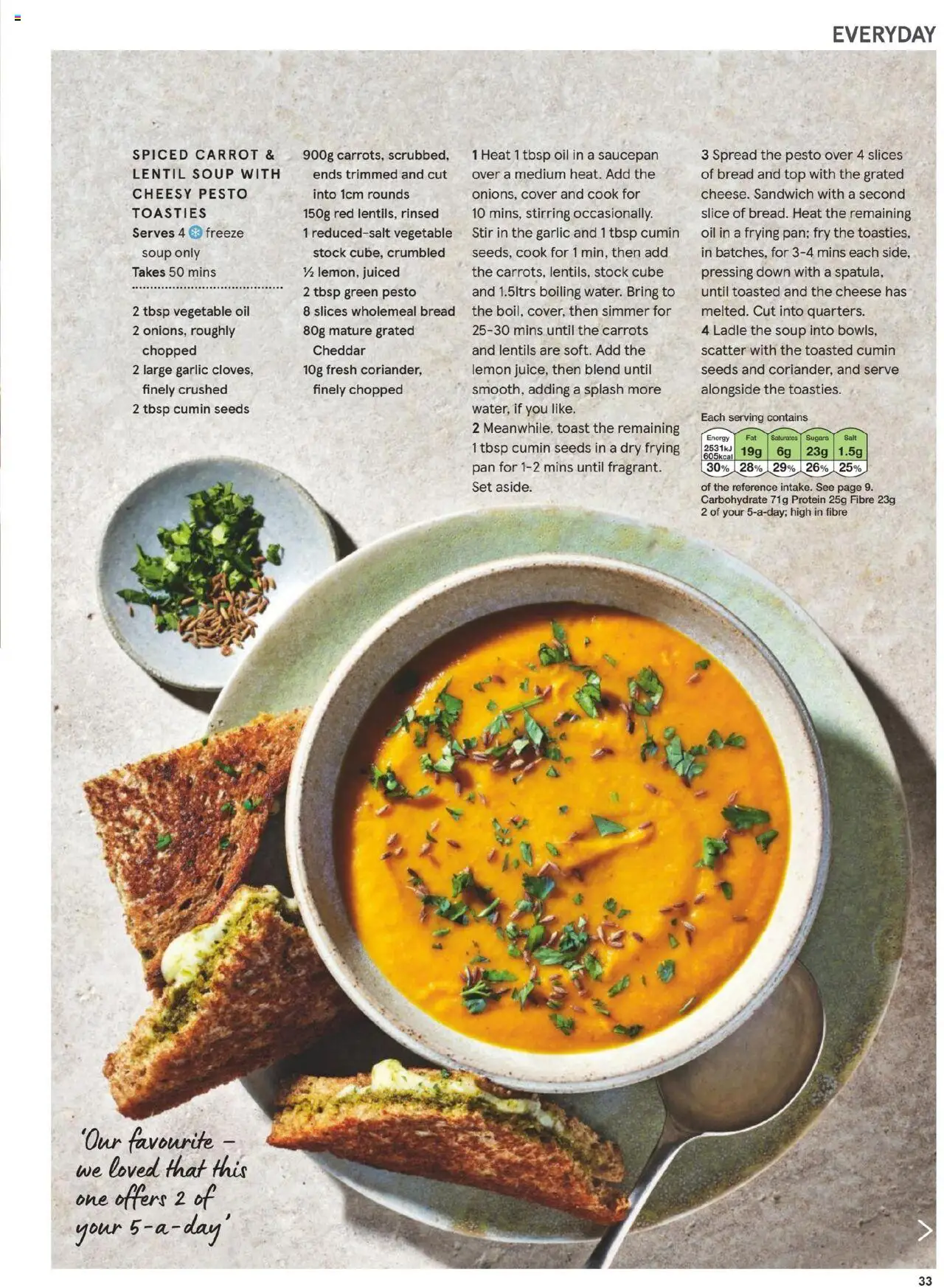  | Page: 33 | Products: Saucepan, Cheese, Bread, Soup