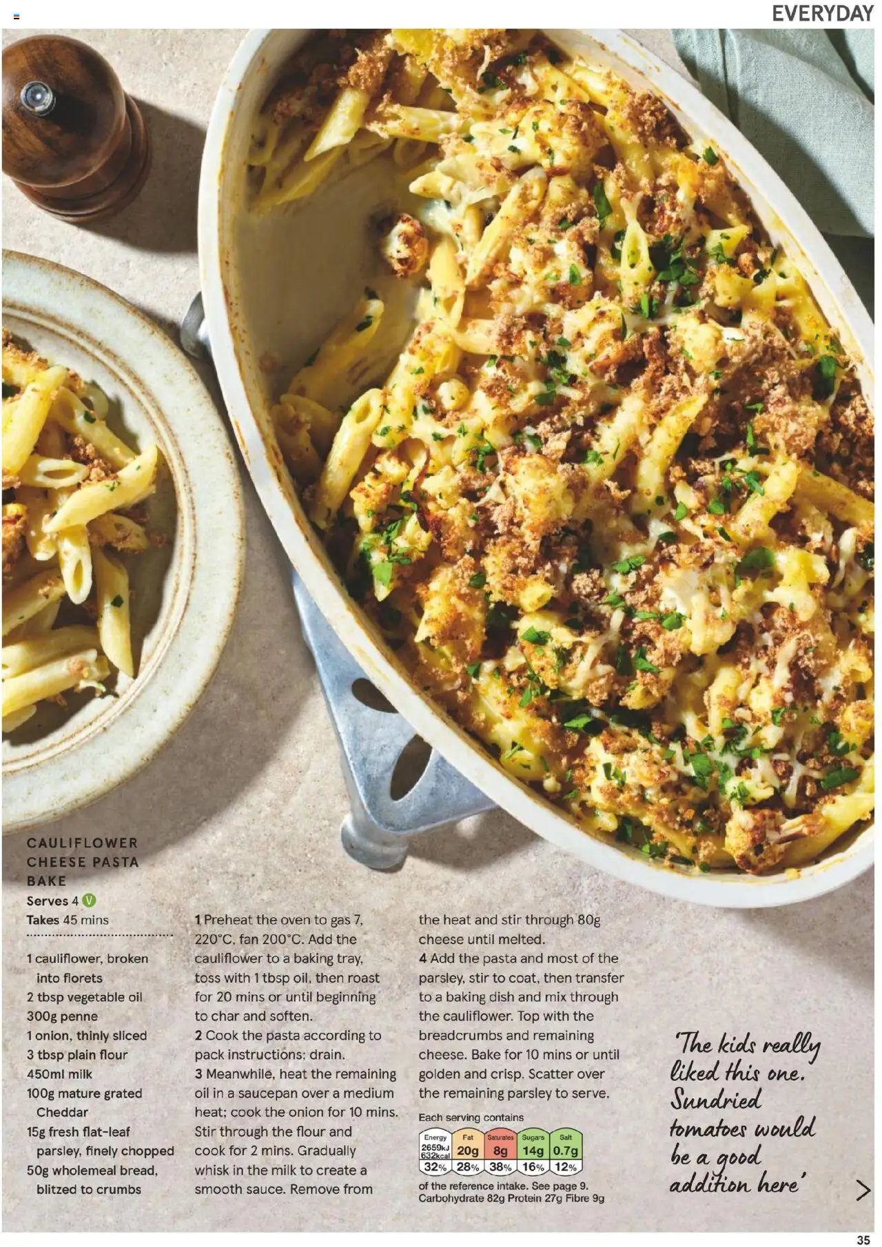  | Page: 35 | Products: Onion, Saucepan, Tomatoes, Pasta