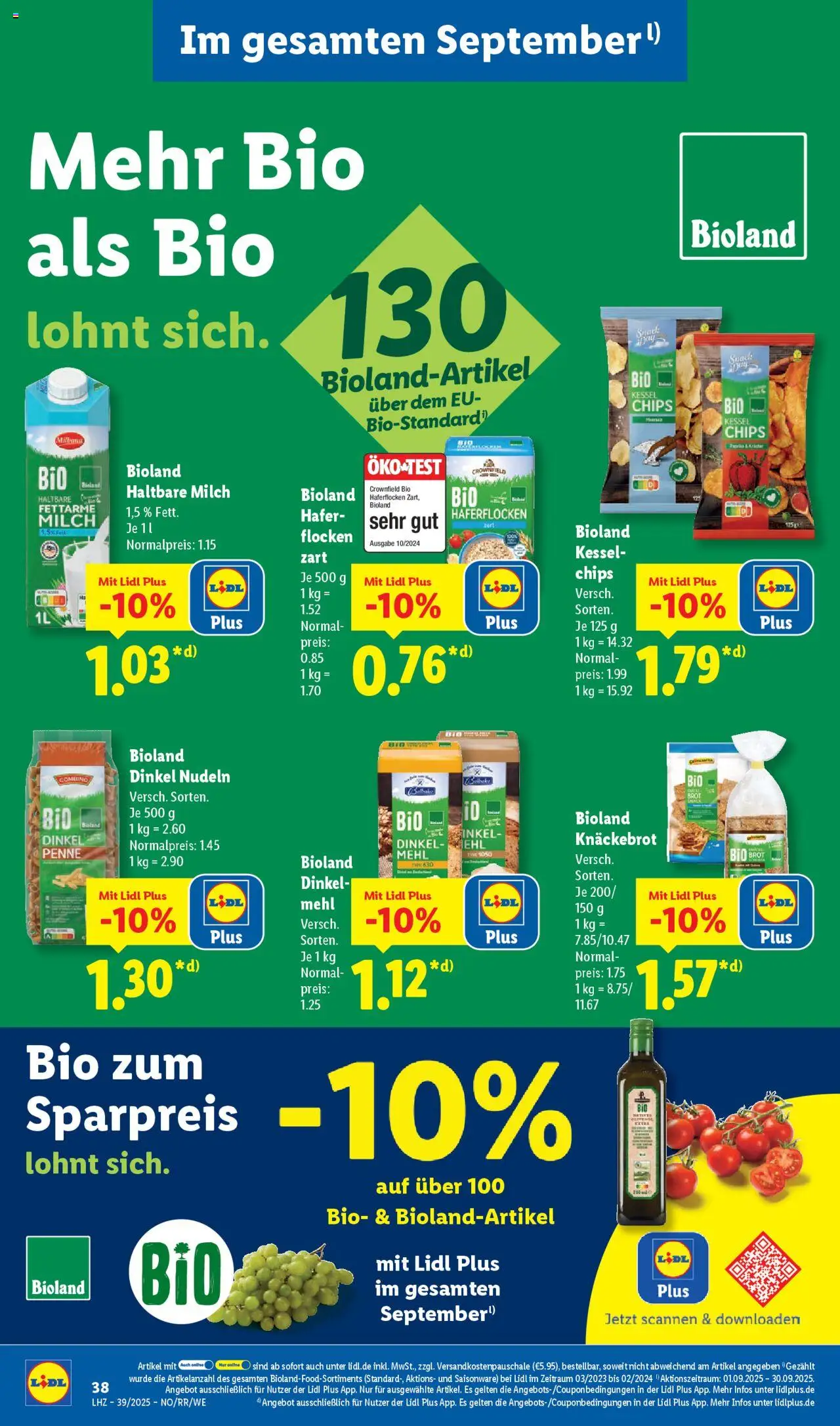 Lidl Prospekt Hohenkirchen – gültig ab 22.09.2025 | Seite: 54 | Produkte: Mehl, Haltbare milch, Nudeln, Flocken