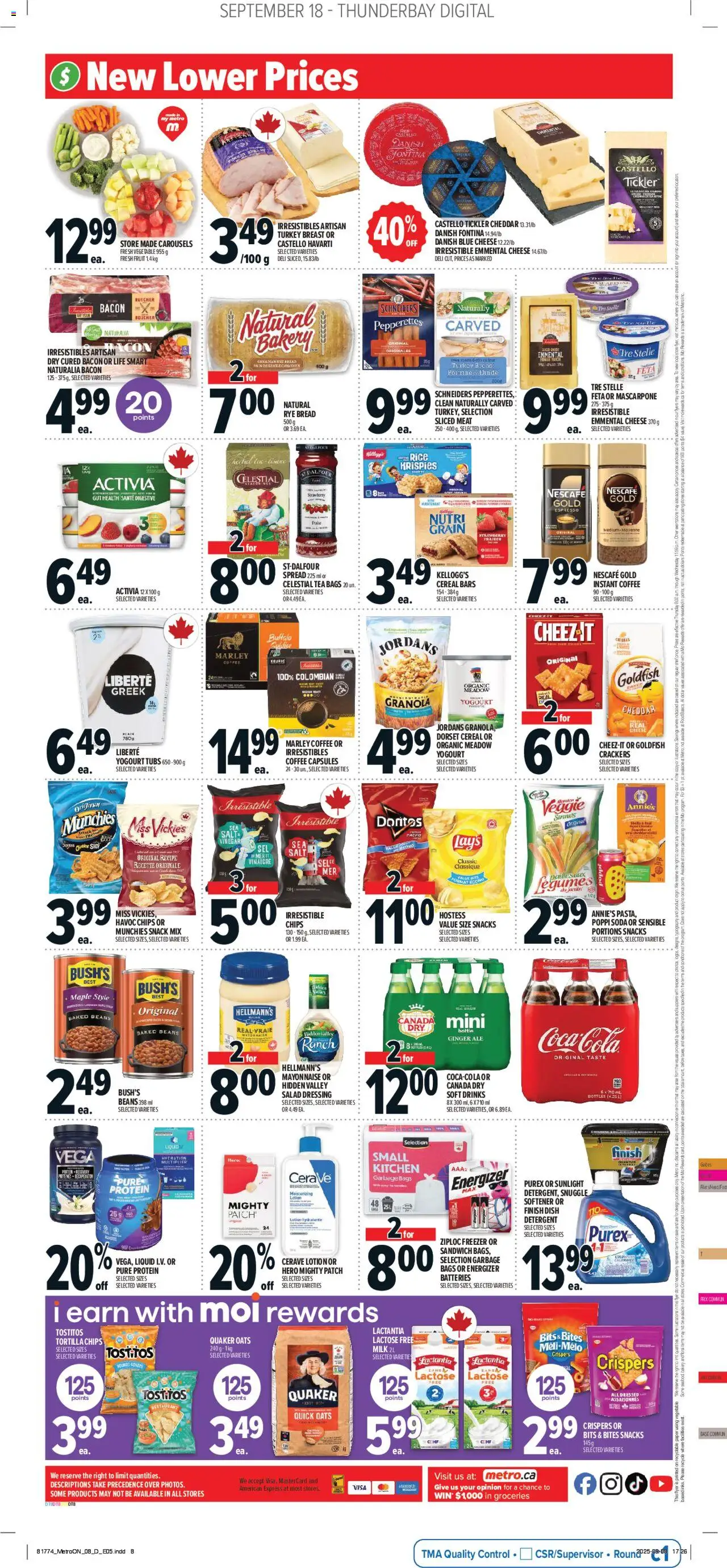 Metro flyer valid from 18.09.2025 | Page: 4 | Products: Salad, Detergent, Shelf, Bread