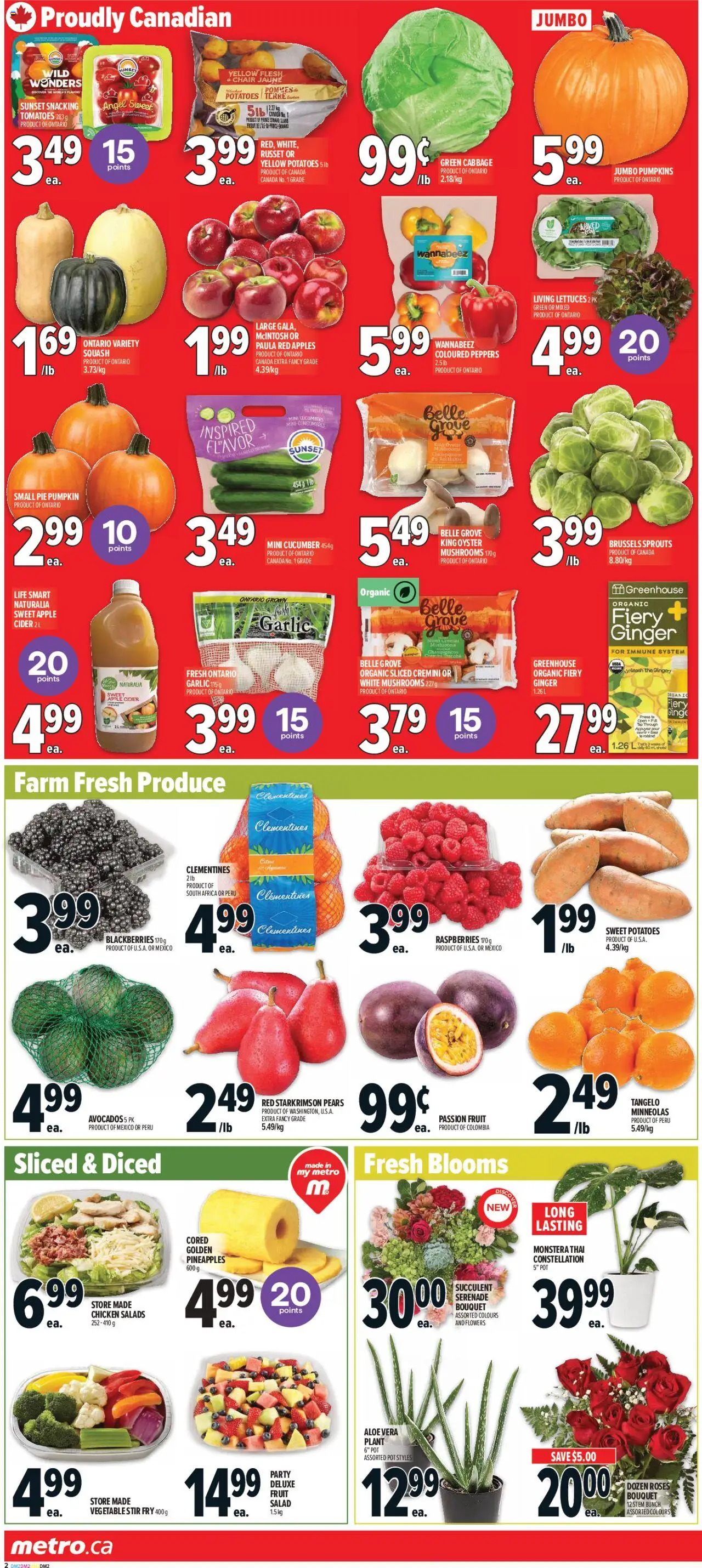Metro flyer valid from 18.09.2025 | Page: 6 | Products: Cucumbers, Salad, Pumpkin, Chicken