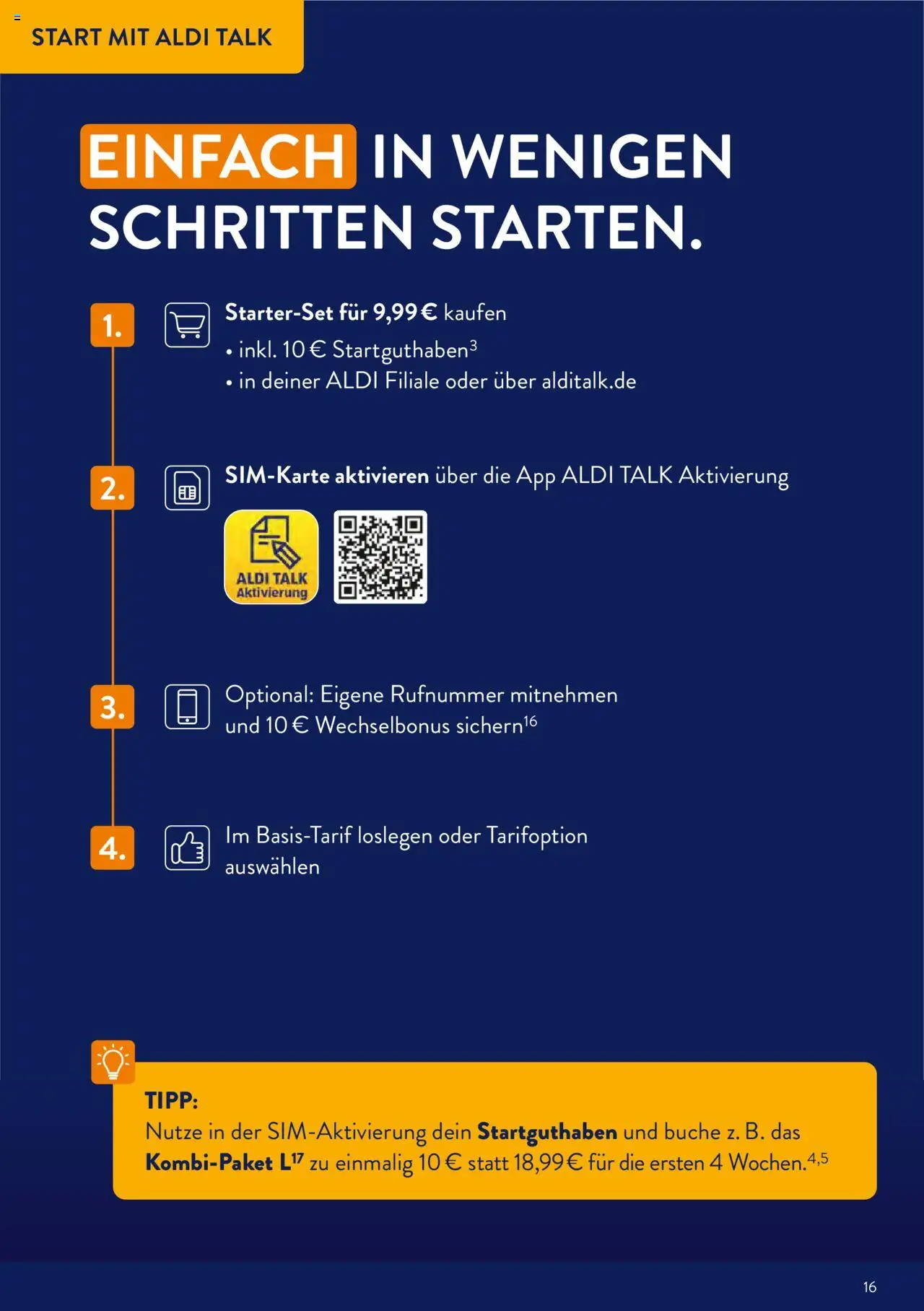 Aldi Talk – gültig ab 19.09.2025 | Seite: 16