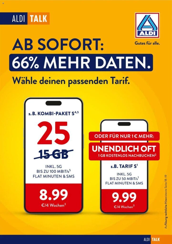 Aldi Talk ab 19.September Aldi prospekt nächste woche blättern 7 Aldi Talk ab 19.September Aldi prospekt nächste woche blättern