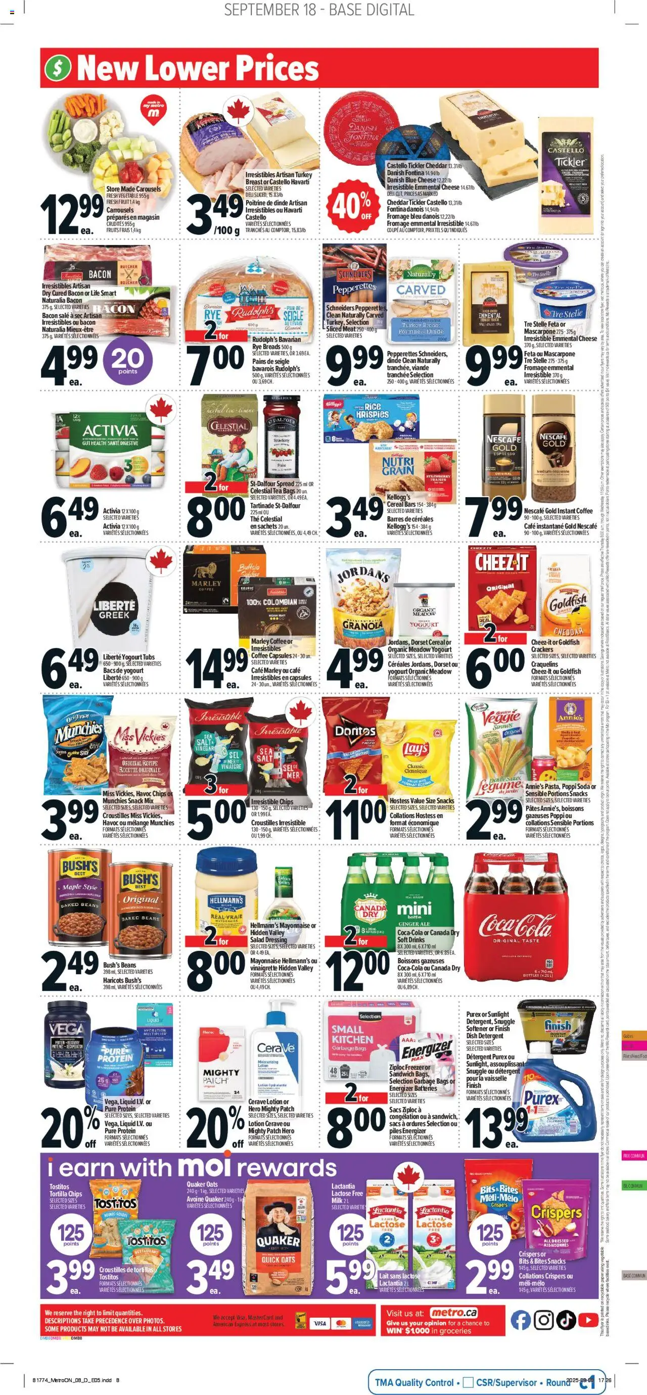 Metro flyer valid from 18.09.2025 | Page: 4 | Products: Salad, Freezer, Detergent, Coffee
